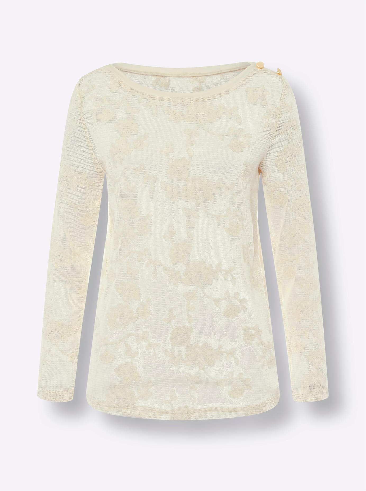 heine Langarmshirt »Spitzenshirt«, (1 tlg.)