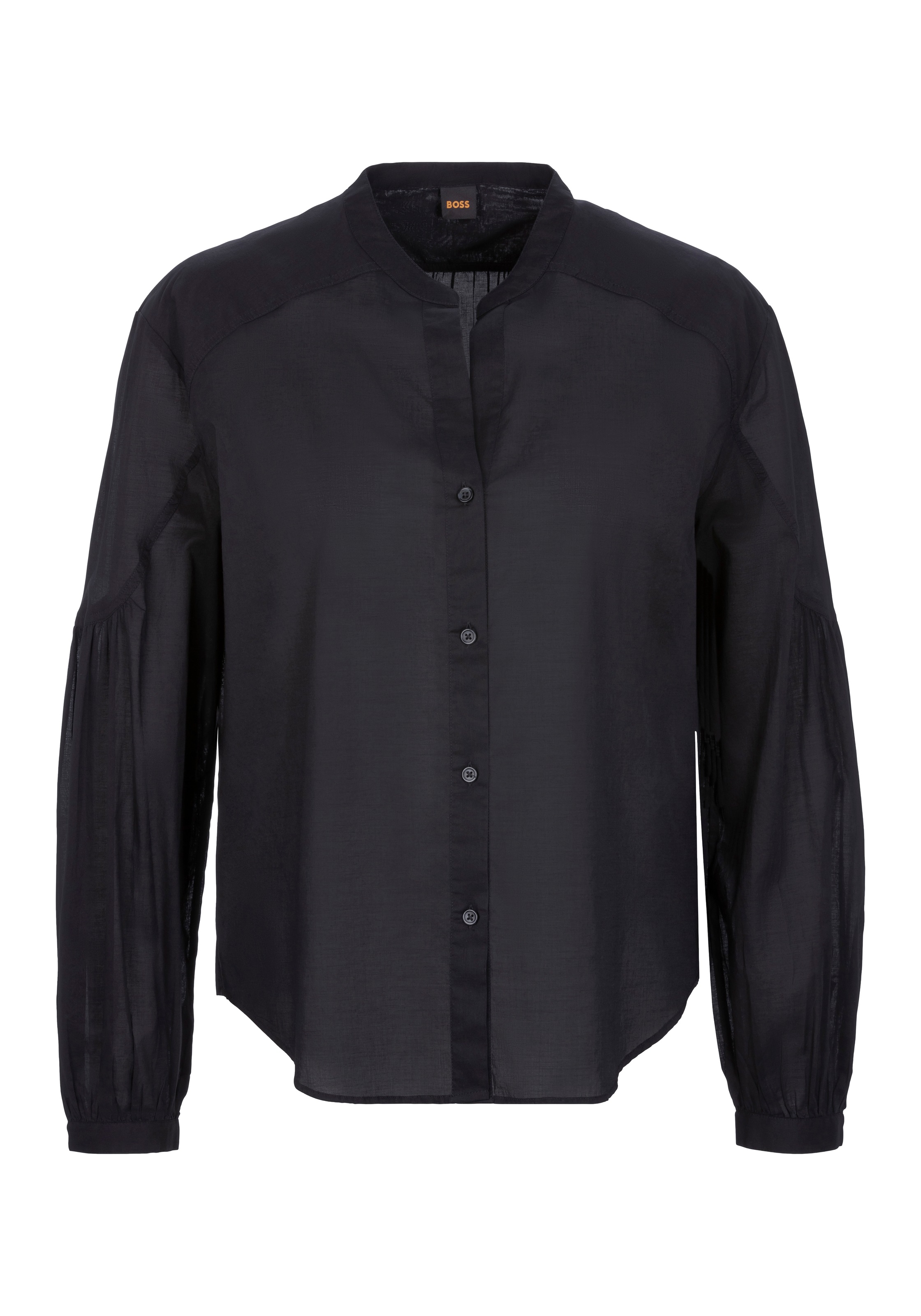 BOSS ORANGE Klassische Bluse »Berday Premium Damenmode« mit Ballonärmeln