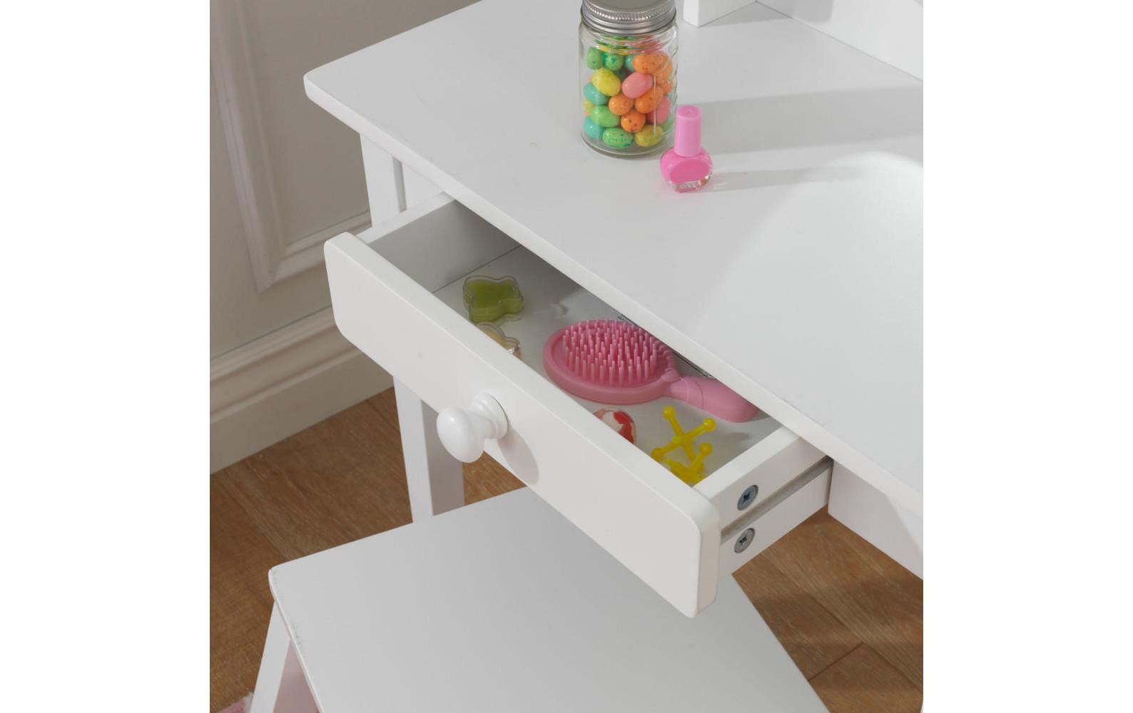 KidKraft® Schminktisch »Frisierset - Mittelgrosser Frisiertisch & Hocker«