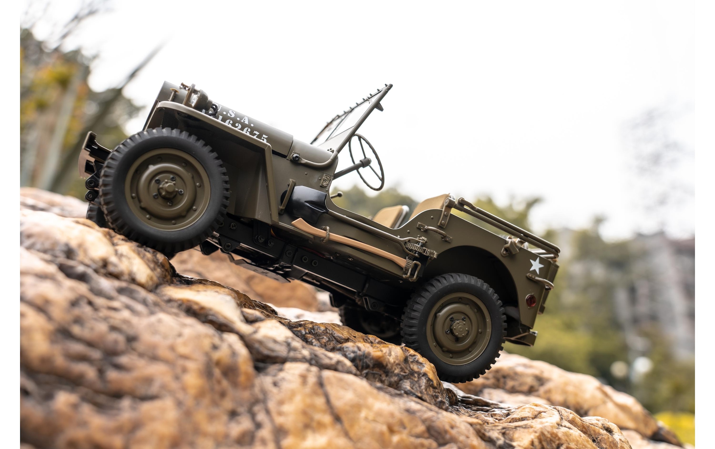 RC-Auto »RocHobby 1941 MB Willys Jeep, 1:12«