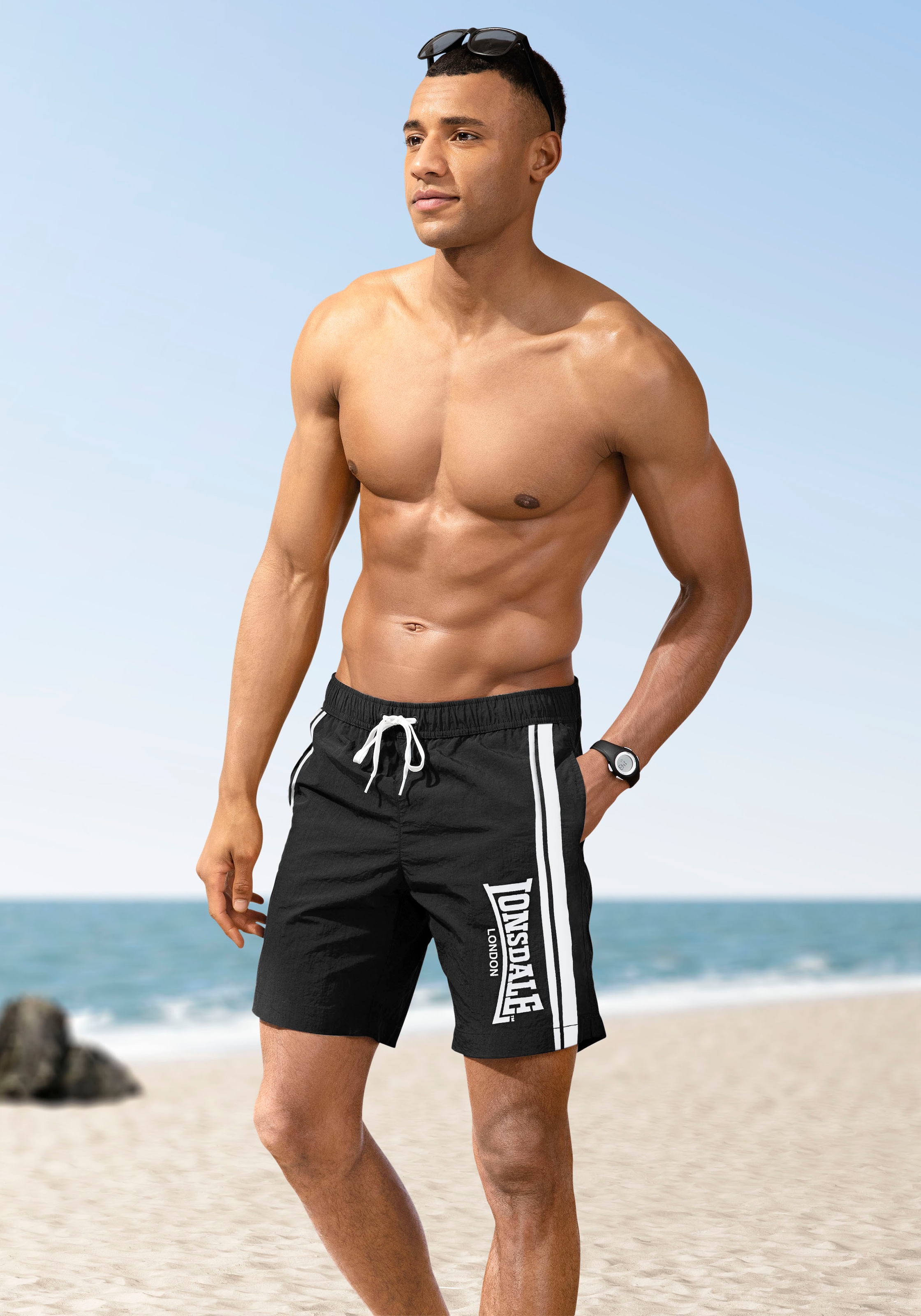 Lonsdale Shorts »TAMESIDE«, mit elastischem Bund und Kordelzug