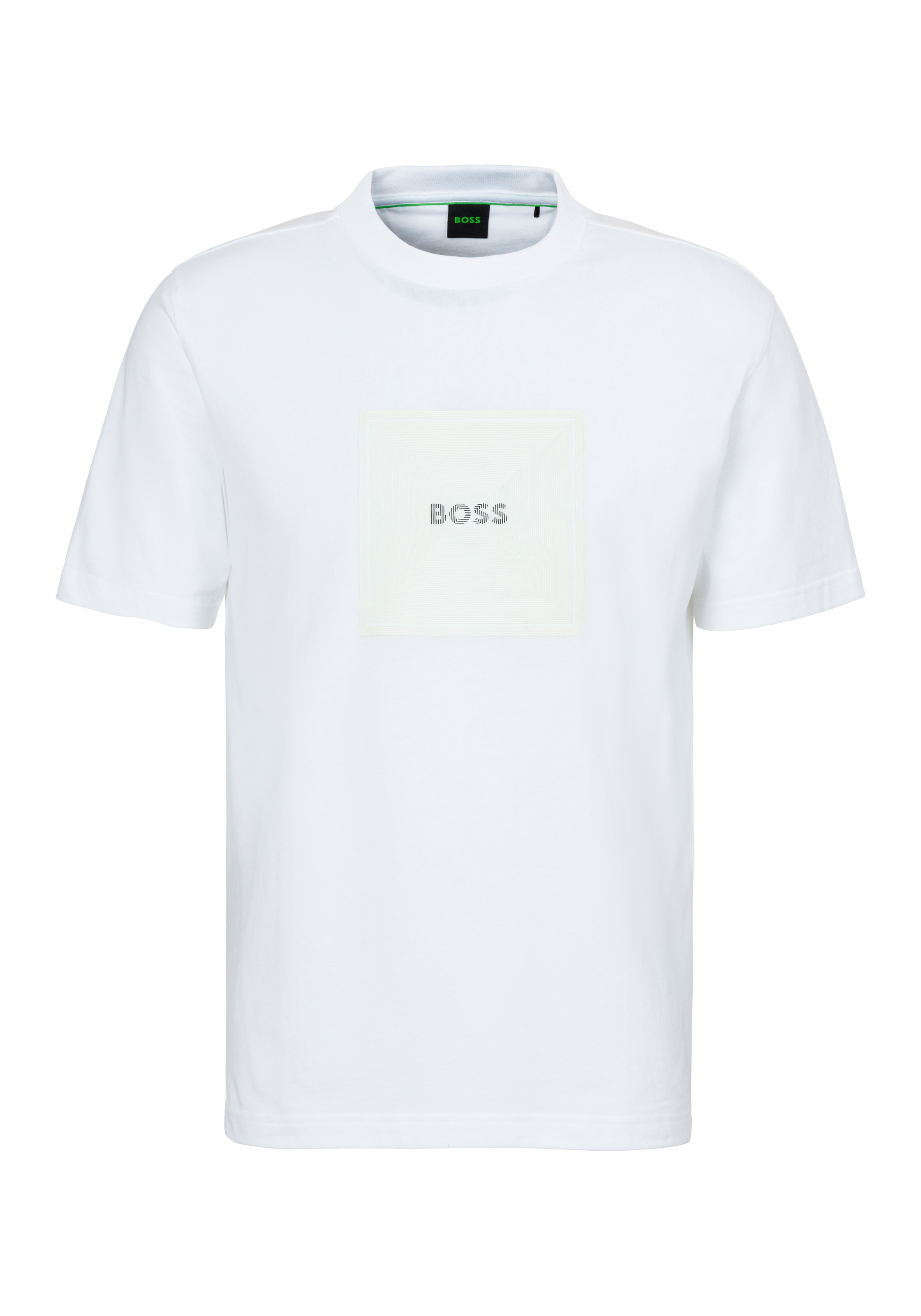 BOSS GREEN T-Shirt »Tee Logo Rib« mit grossem Aufdruck
