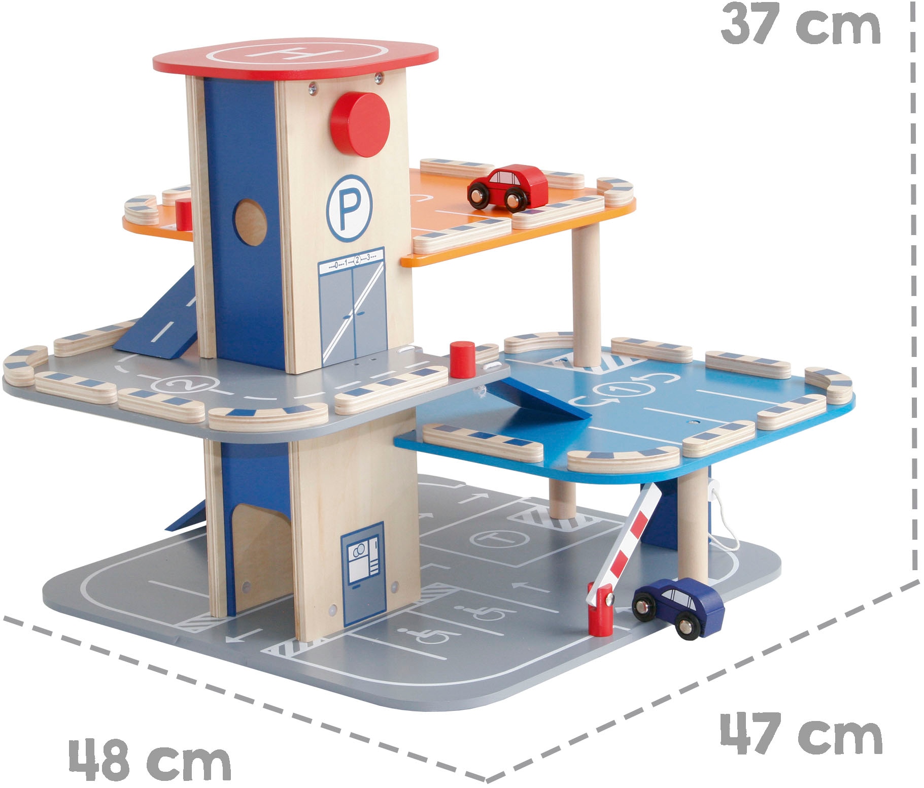 roba® Spiel-Parkhaus »aus Holz«, inklusive 2 Autos