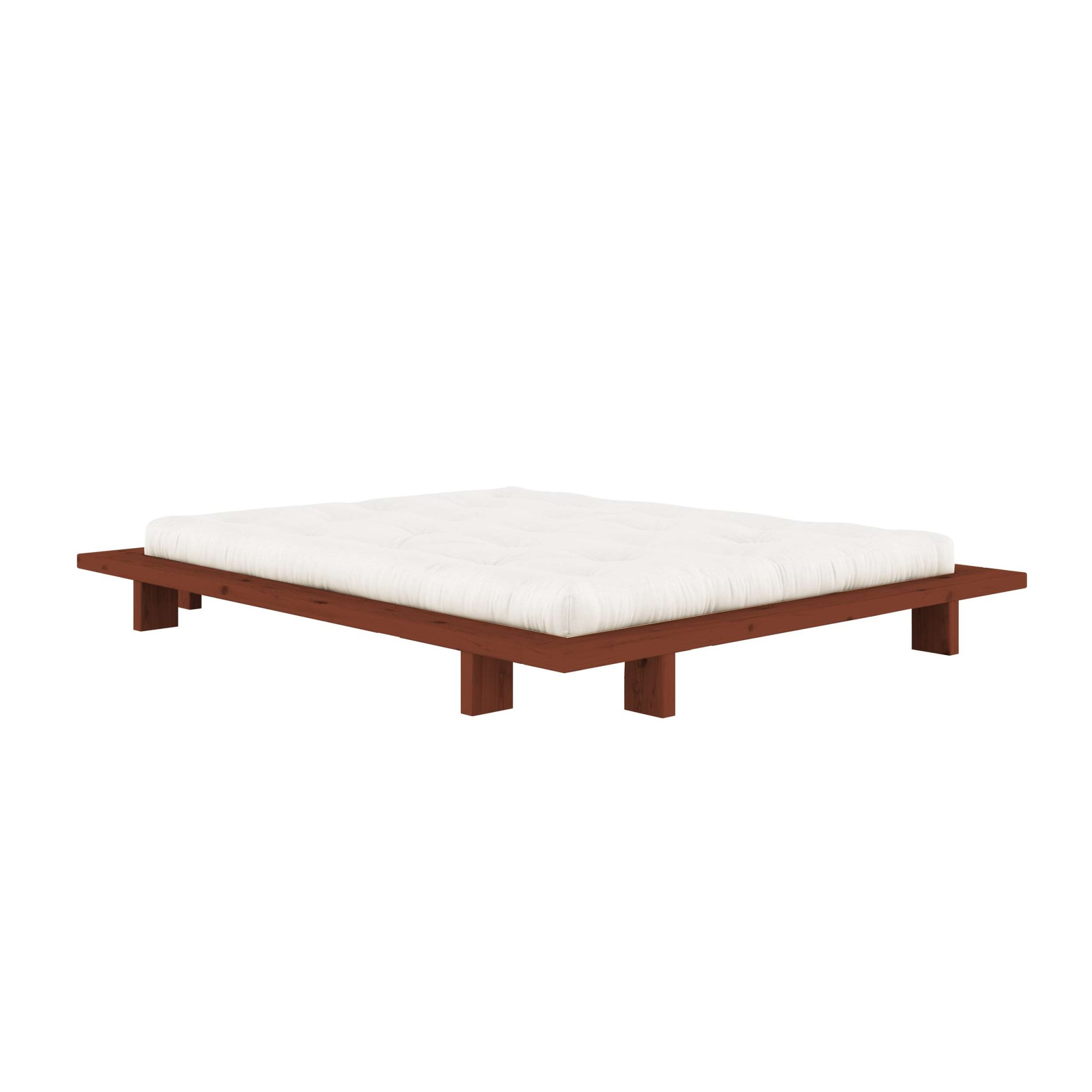 Karup Design Futonbett "Bettgestell JAPAN BED Futonbett aus FSC-zertifiziertem Massivholz" Mit Lattenrost, zeitlos, bequem & in mehreren Farben und Grössen erhältlich