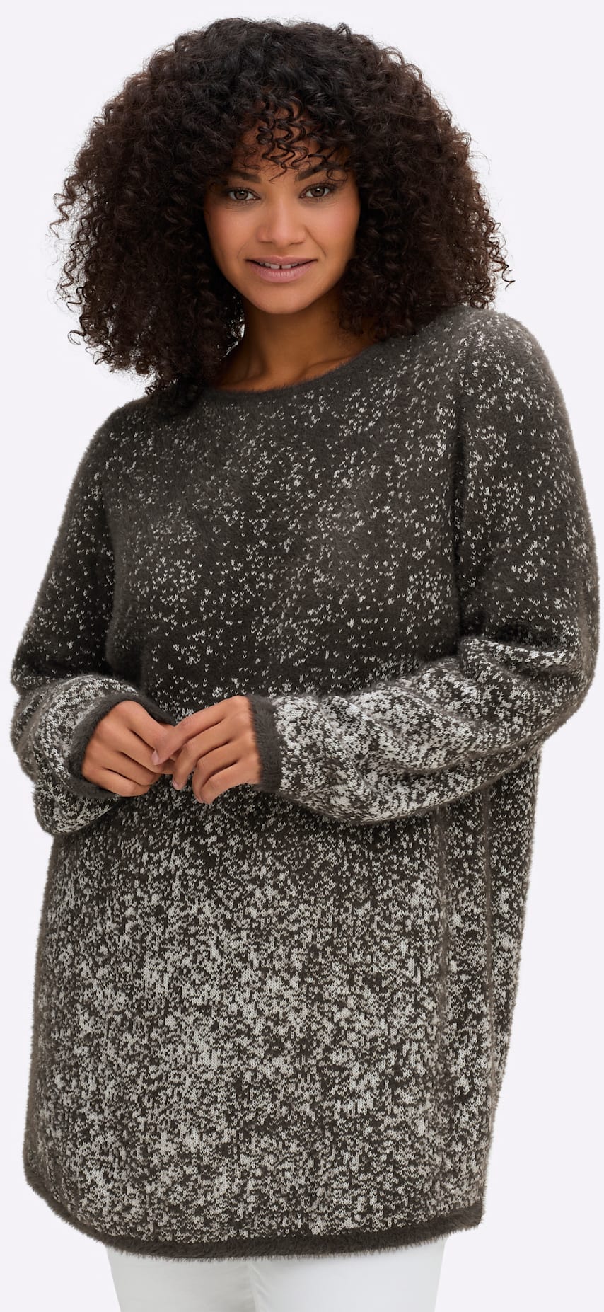 Sheego Jacquardpullover »Pullover«