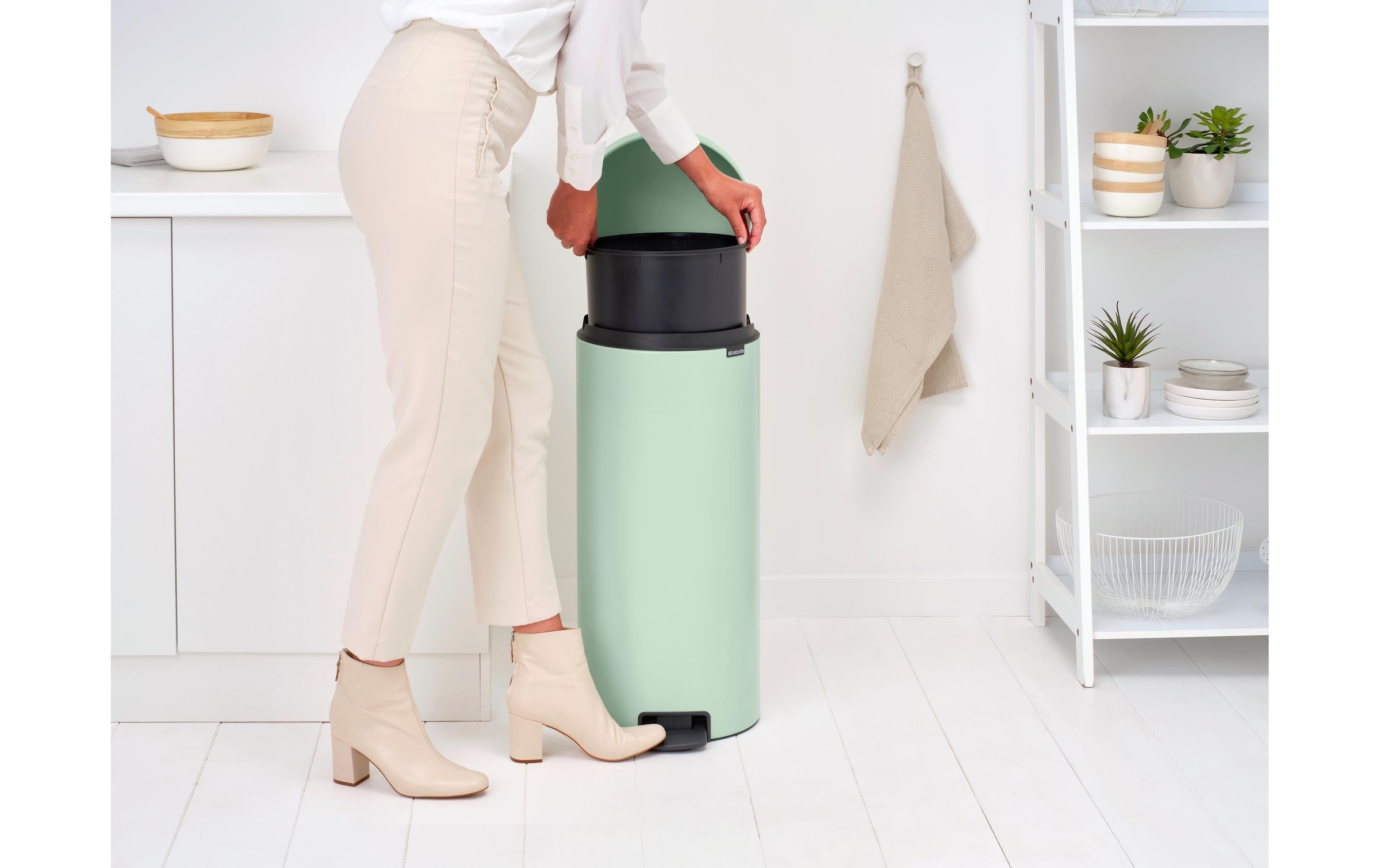 Brabantia Mülleimer »NewIcon 30 l, Grün«, 1 Behälter
