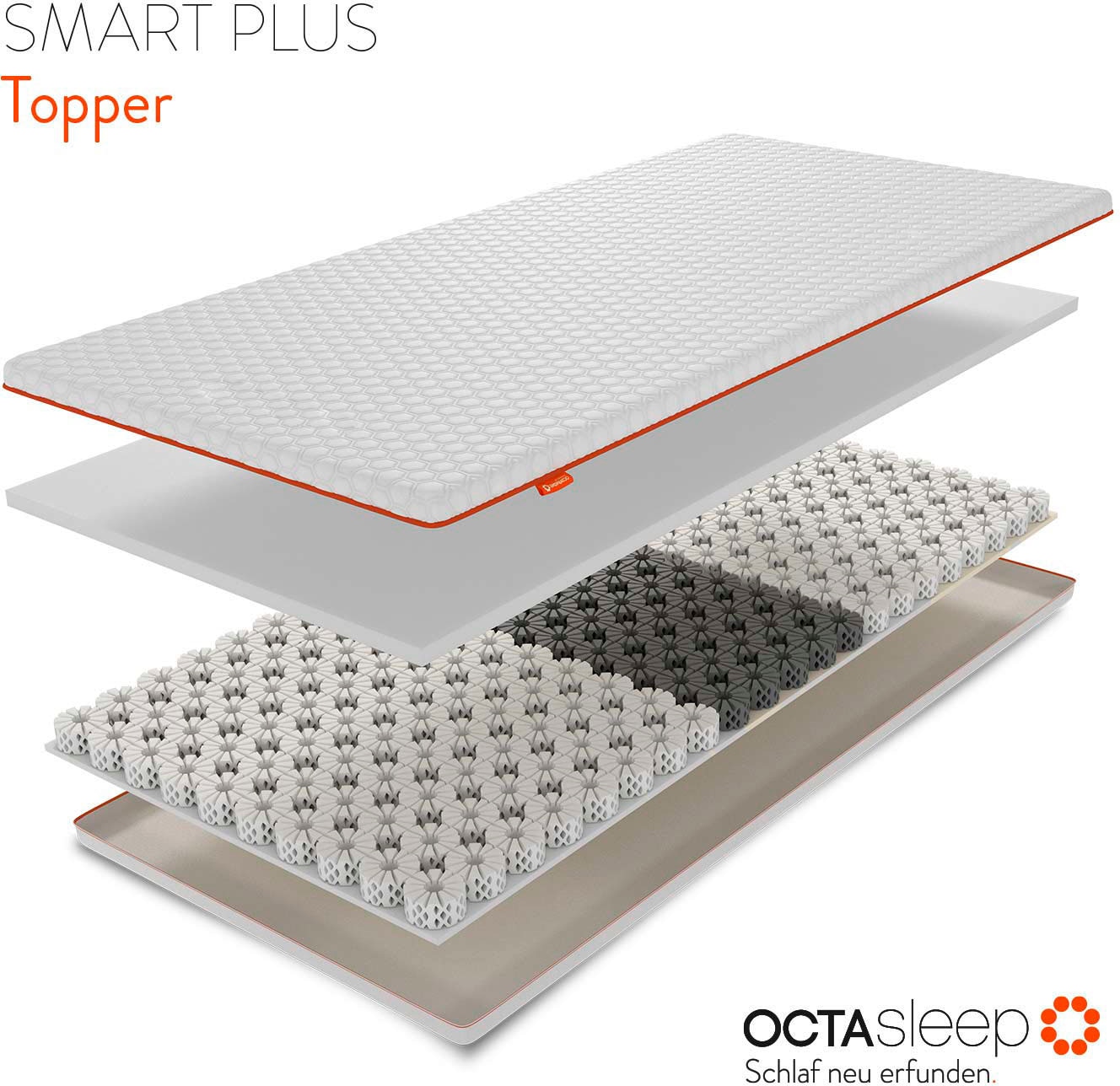 OCTAsleep Topper »Octasleep Smart Plus Topper«, (1 St.), OCTAspring® Aerospace Technologie