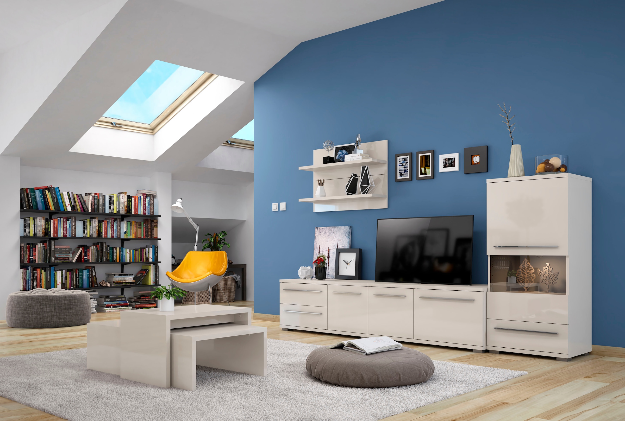 Places of Style TV-Board »Piano«, UV lackiert, mit Soft-Close-Funktion