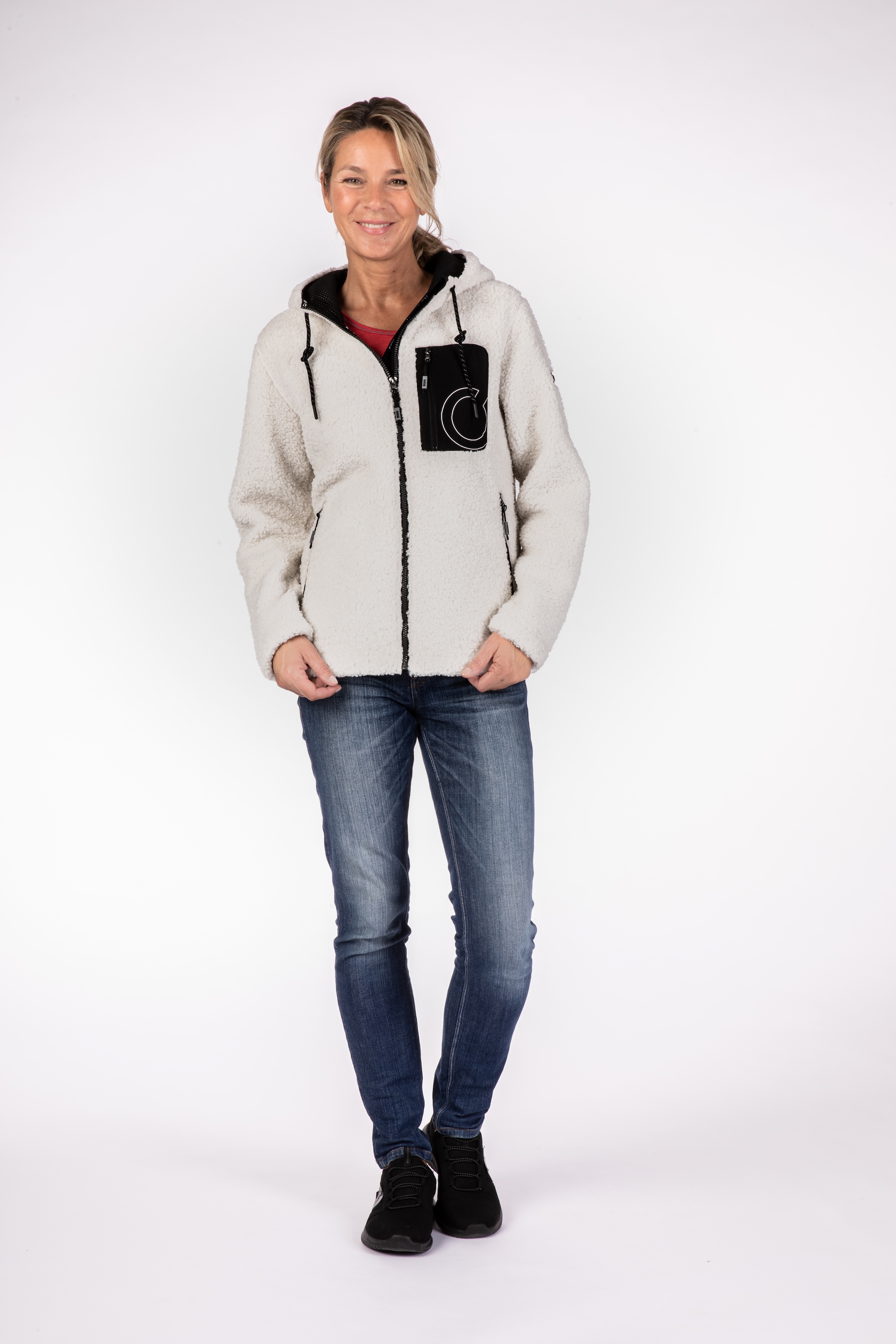 LPO Fleecejacke »CAMBLY NEW WOMEN«, mit Teddy-Fleece, auch in Grossen Grössen erhältlich