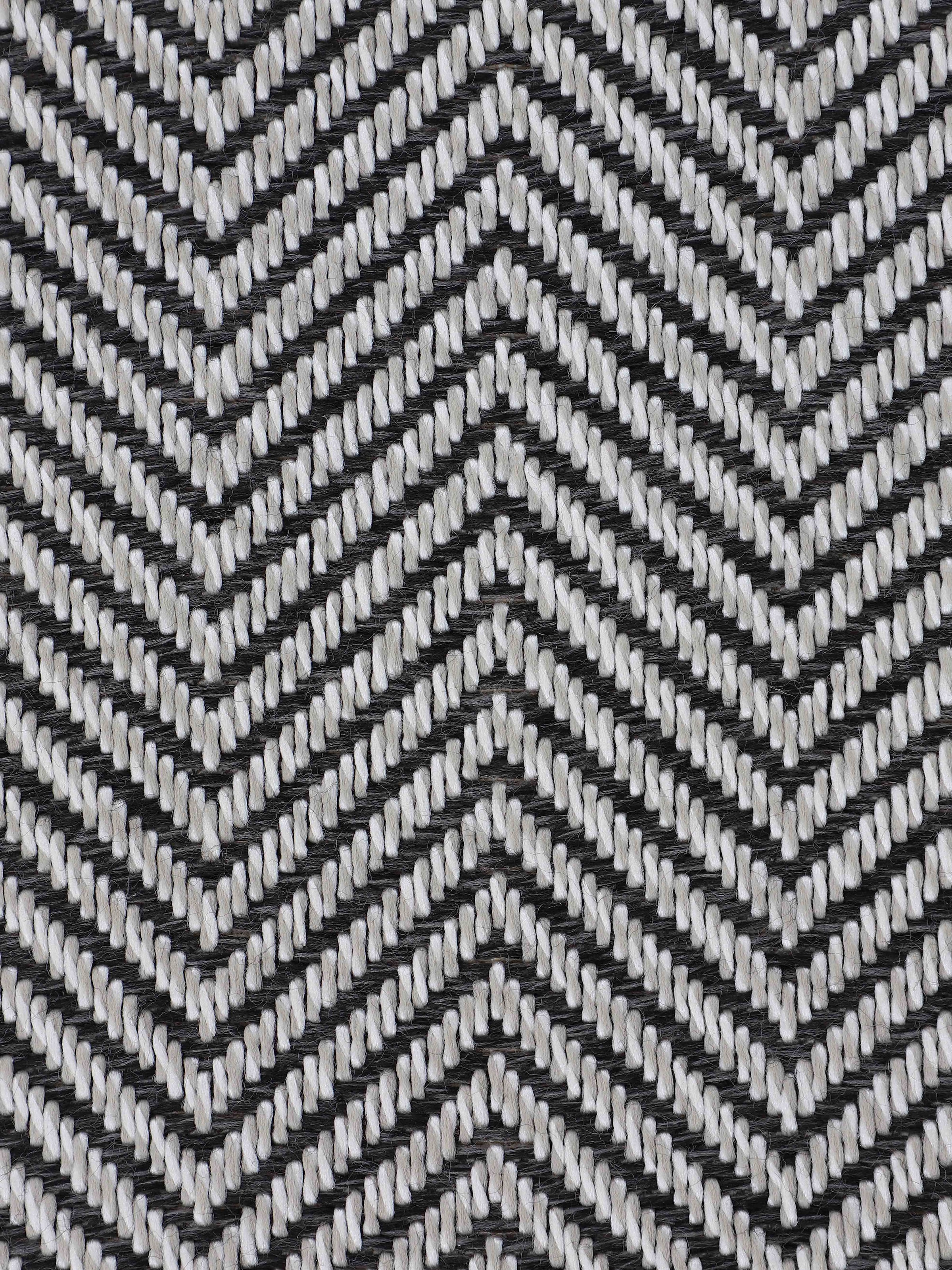 carpetfine Teppich »Boho 106«, rund, 4 mm Höhe, robustes Flachgewebe, Sisal Optik, UV-beständig, Aussenbereich