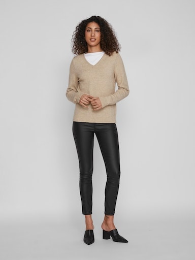 Vila V-Ausschnitt-Pullover »VIRIL V-NECK L/S KNIT TOP - NOOS«