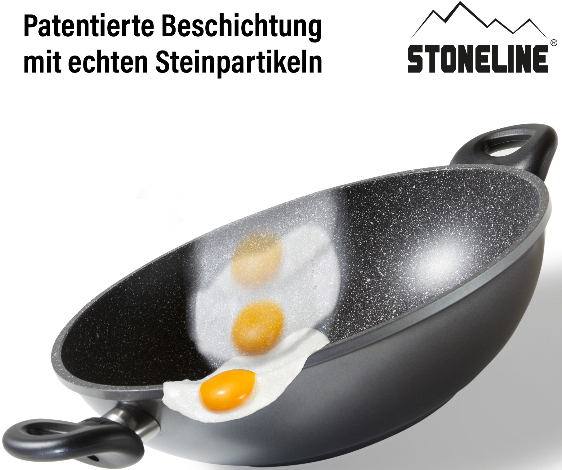 STONELINE Wok, Aluminiumguss, Ø 32 cm, Induktion