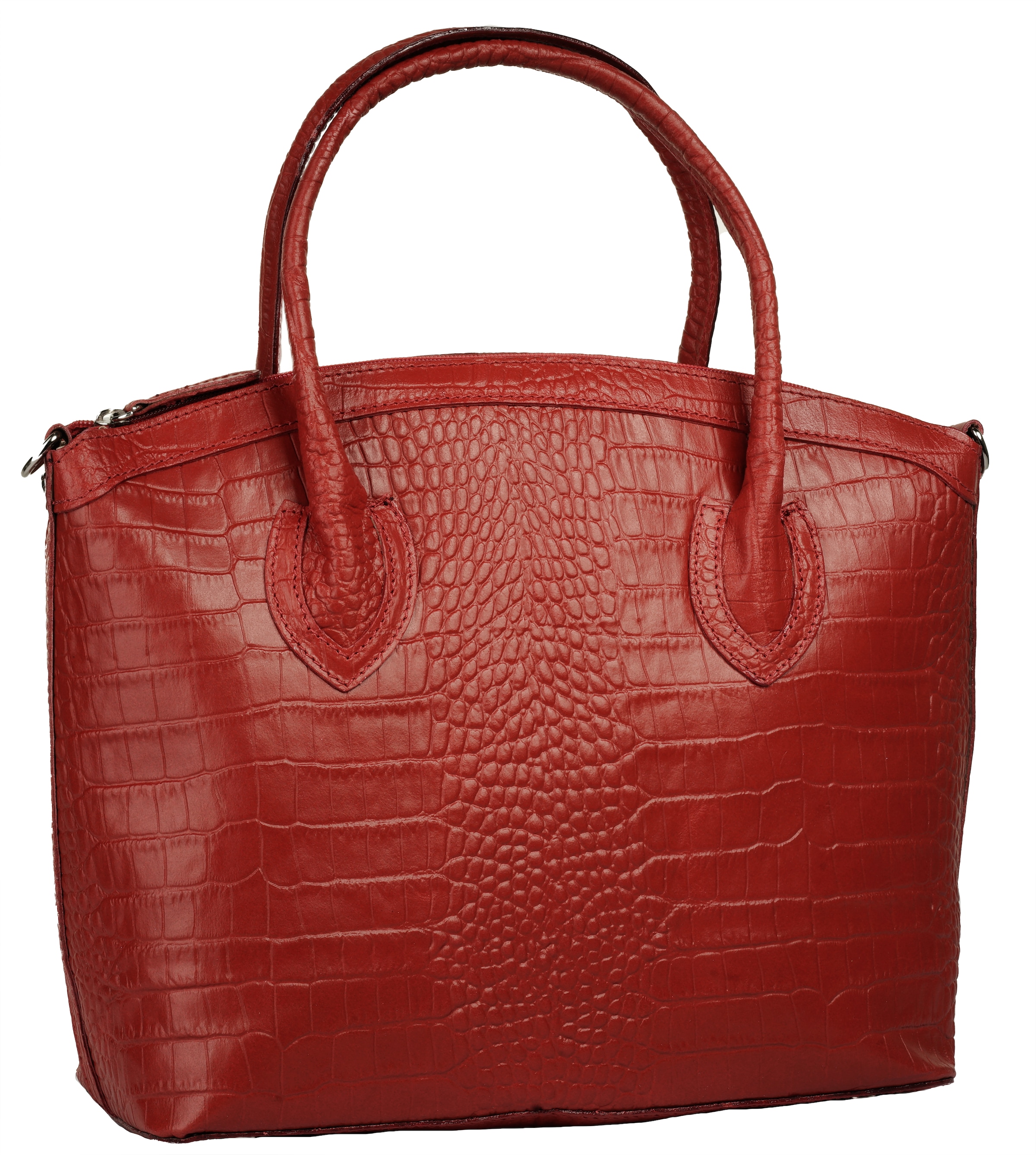 Cluty Henkeltasche, echt Leder, Made in Italy