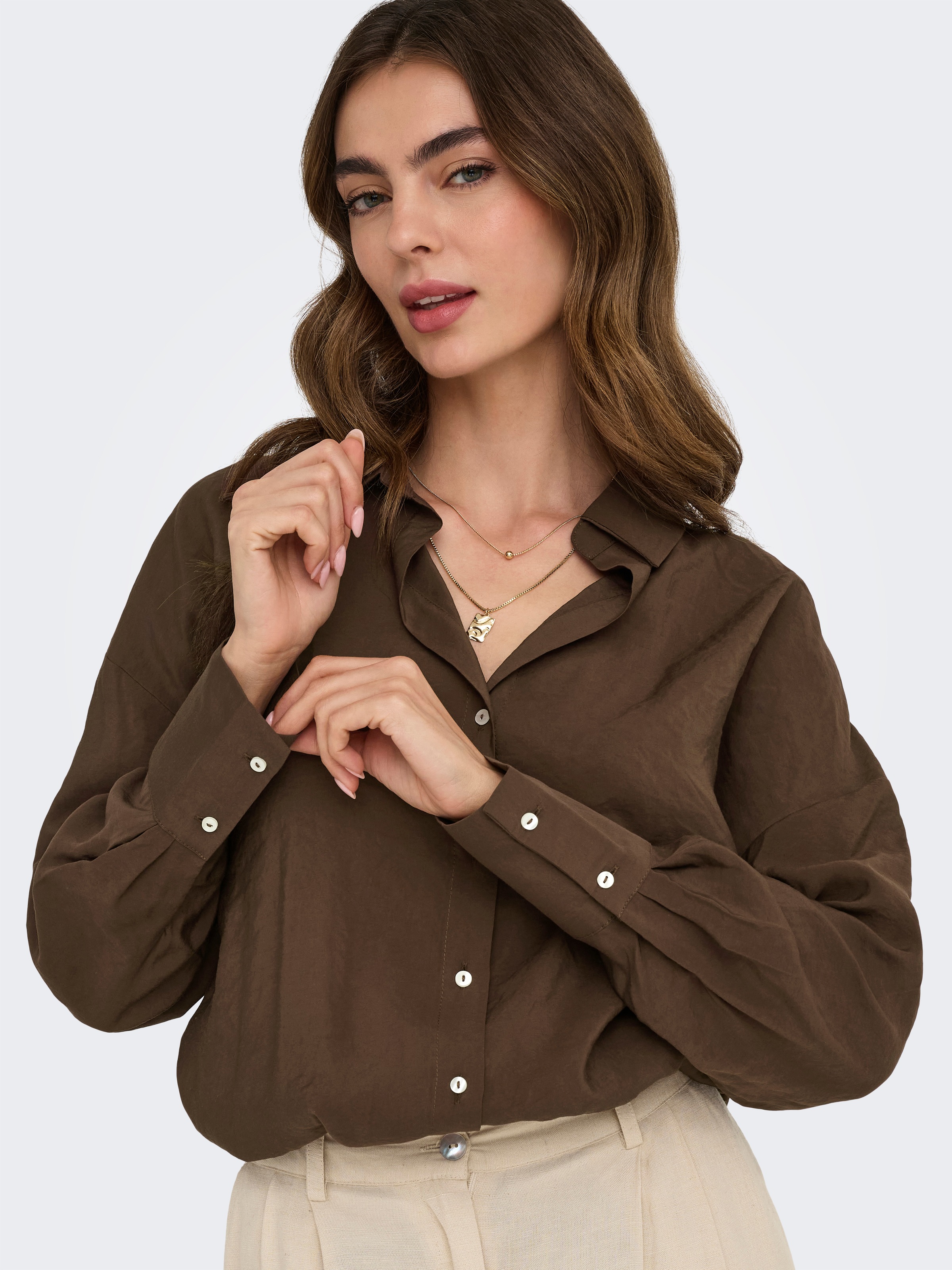 ONLY Hemdbluse »ONLZAZIMA L/S LOOSE SHIRT WVN NOOS«
