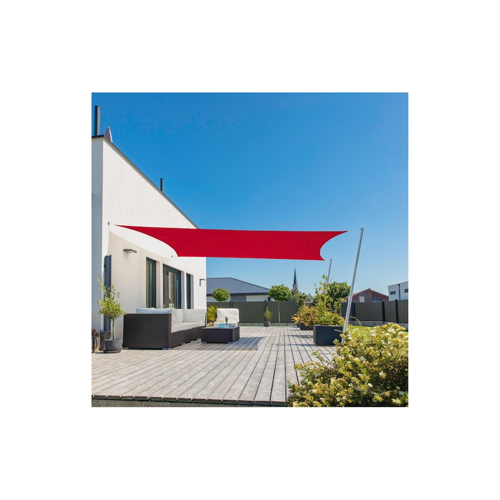 Windhager Sonnensegel »Rechteck 2x3m, rot«