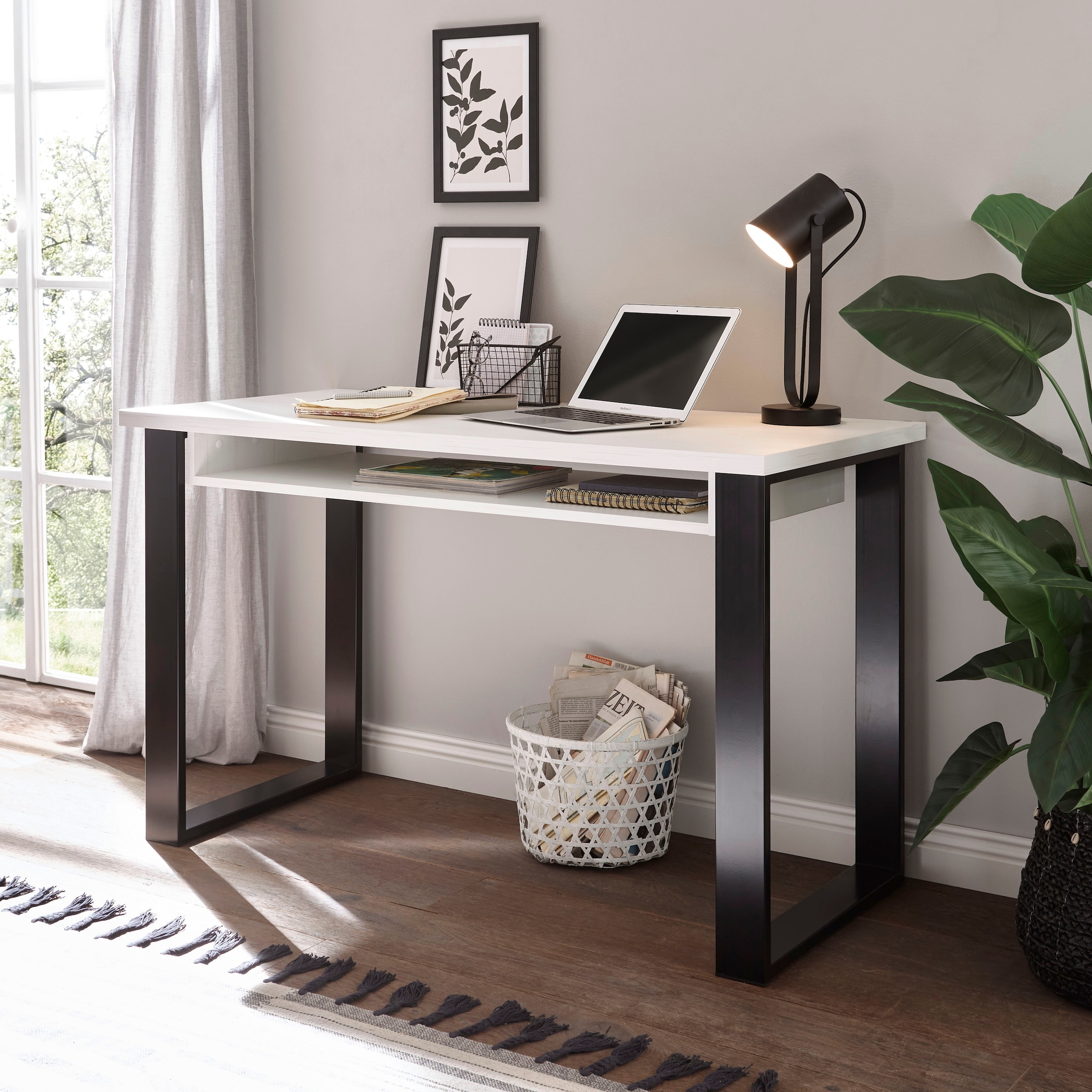 ✵ Home affaire Schreibtisch »SHERWOOD«, Computertisch im Industrie-Design,  Breite 125 cm online bestellen | Jelmoli-Versand