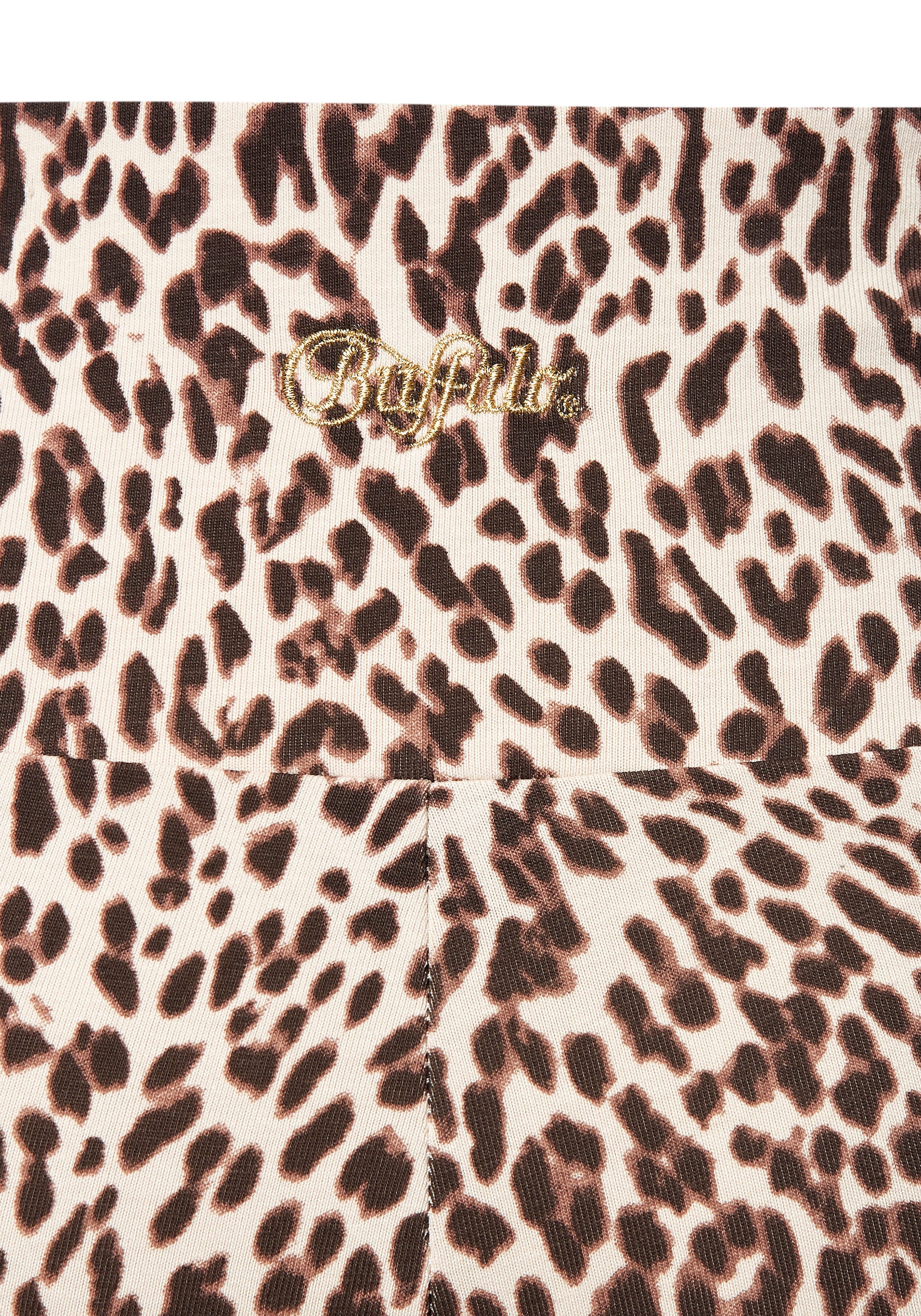 Buffalo Leggings, in modischer Allover Leo-Optik