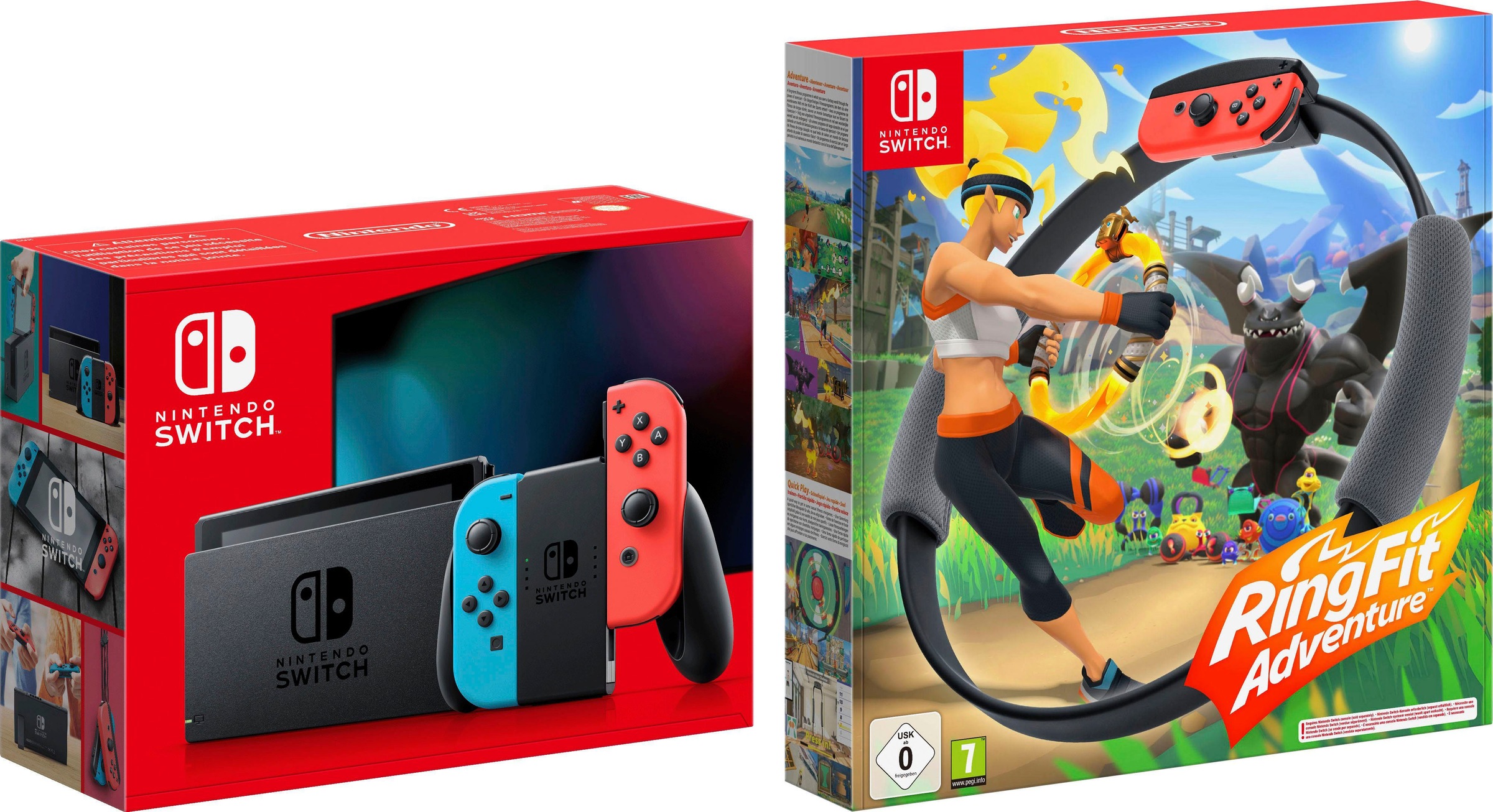Nintendo Switch Konsolen-Set inkl. Ring Fit Adventure