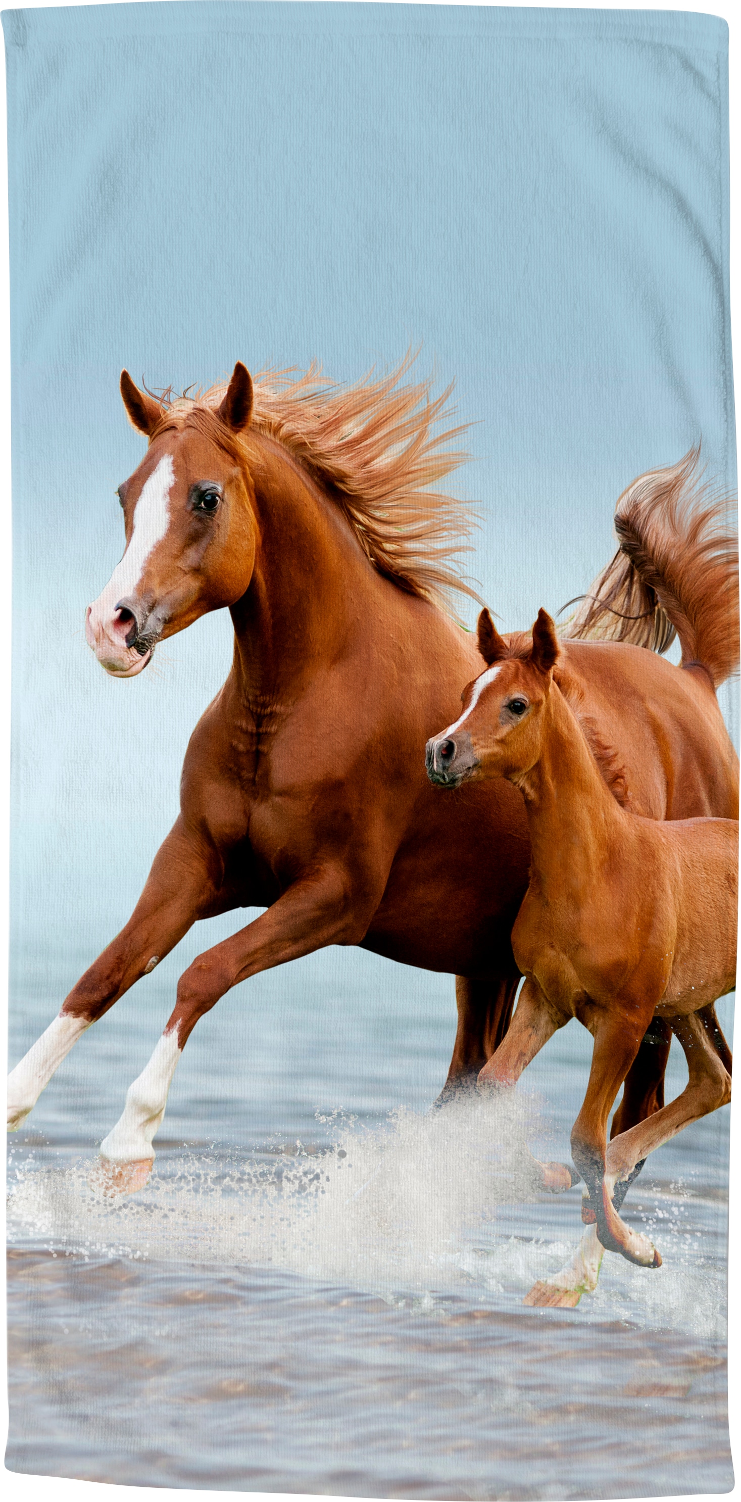 Pferde, Jelmoli-Versand schnell, trocknet (1 | Strandtuch ✵ morning online »Free«, bestellen good Kinder St.), Motiv