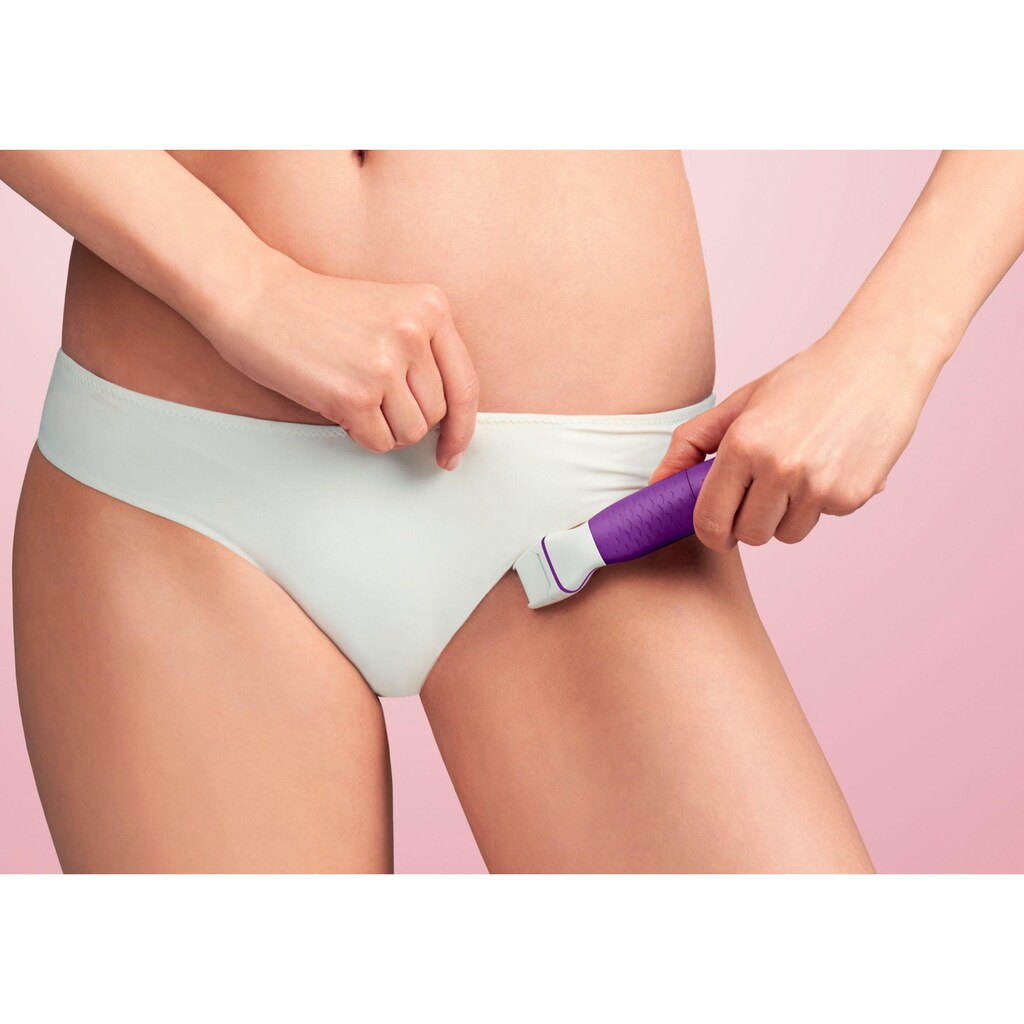 Philips Bikinitrimmer »BRT383/15«, 4 Aufsätze, handlicher Bikini-Trimmer zum Rasieren, Stylen und Trimmen der Bikinizone