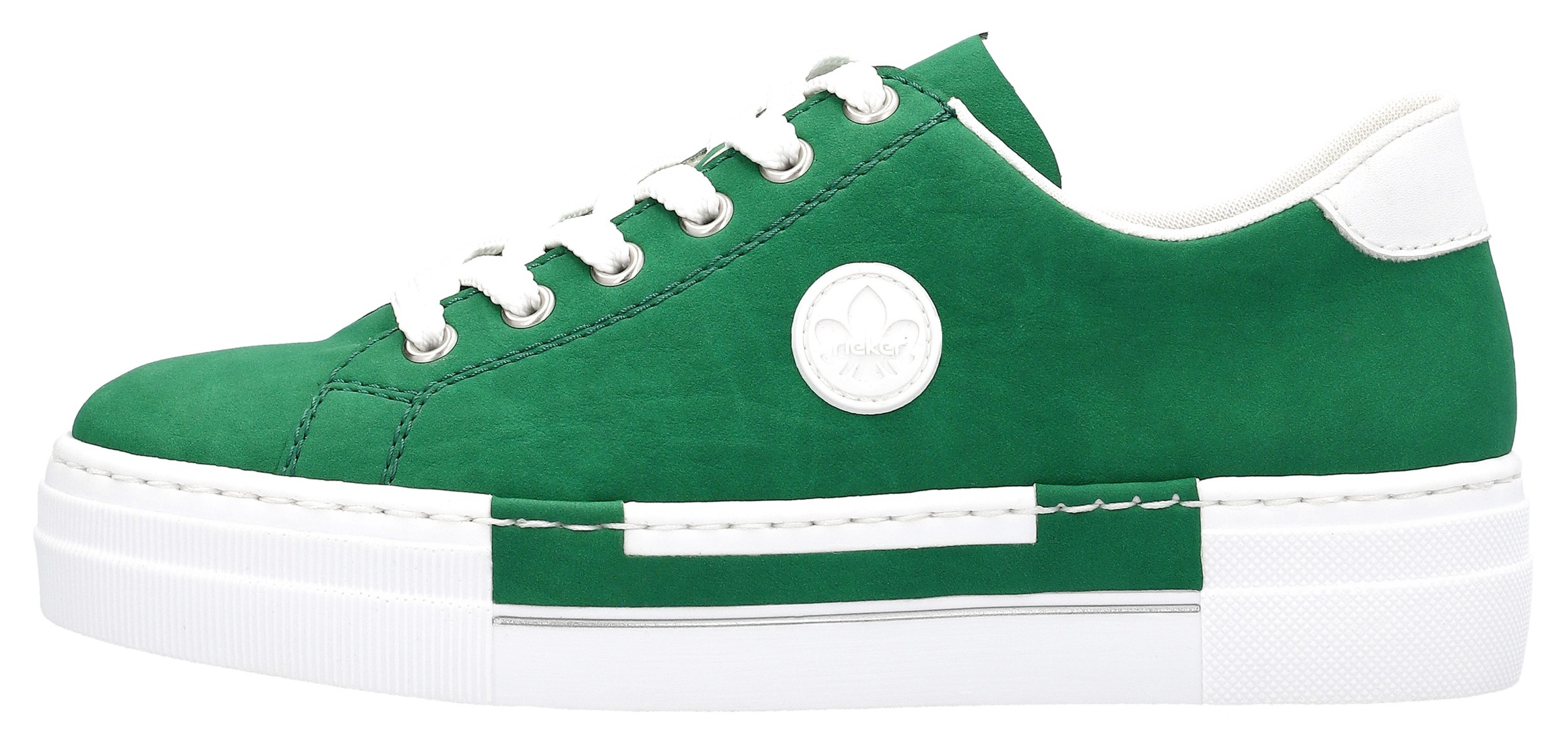 Rieker Sneaker, Freizeitschuh, Halbschuh, Schnürschuh mit Plateausohle
