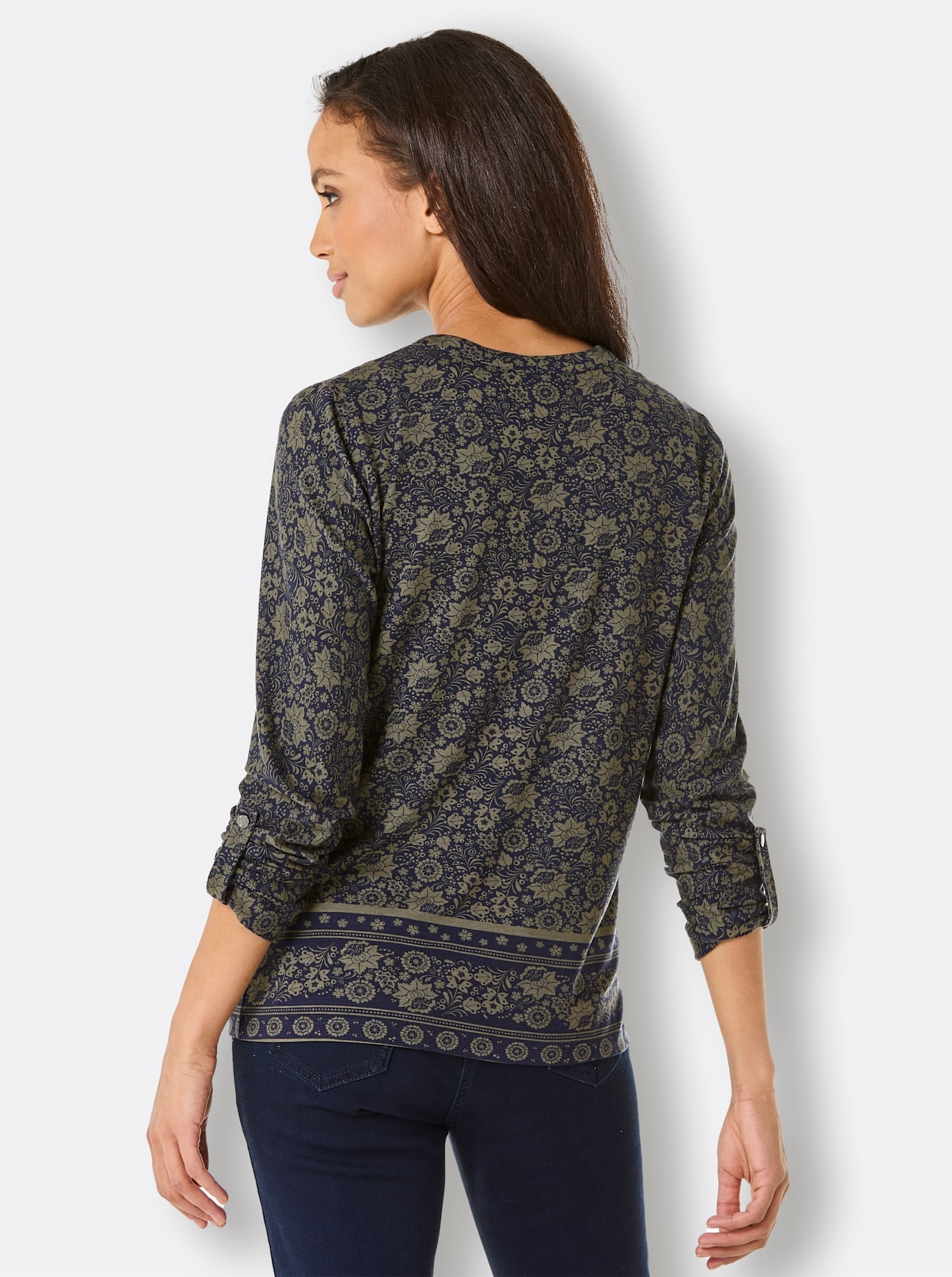 CREATION L PREMIUM Langarmshirt »Lyocell-Shirt«, (1 tlg.)