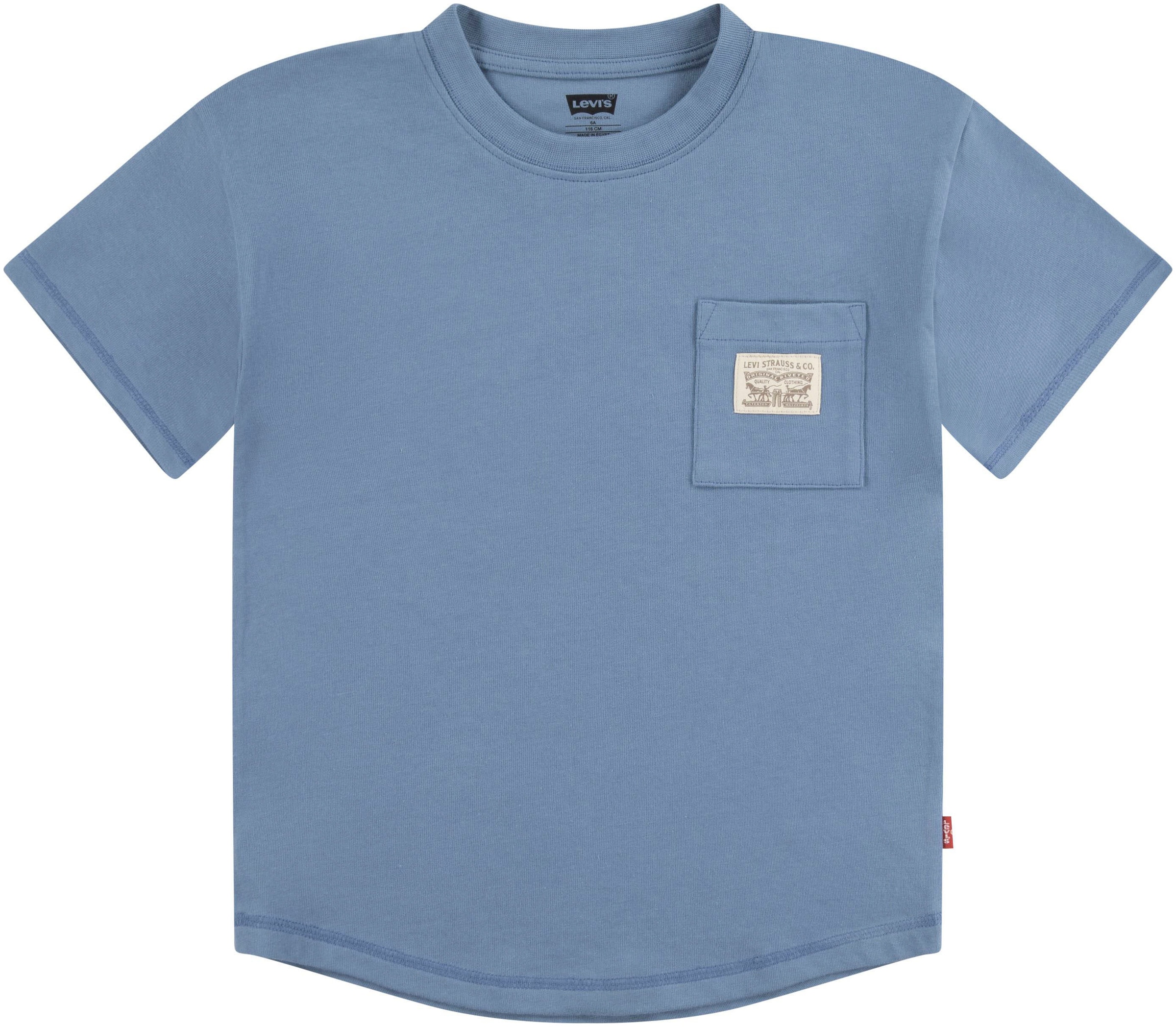 Levi's® Kids T-Shirt »LVB CURVED HEM POCKET TEE«, for BOYS