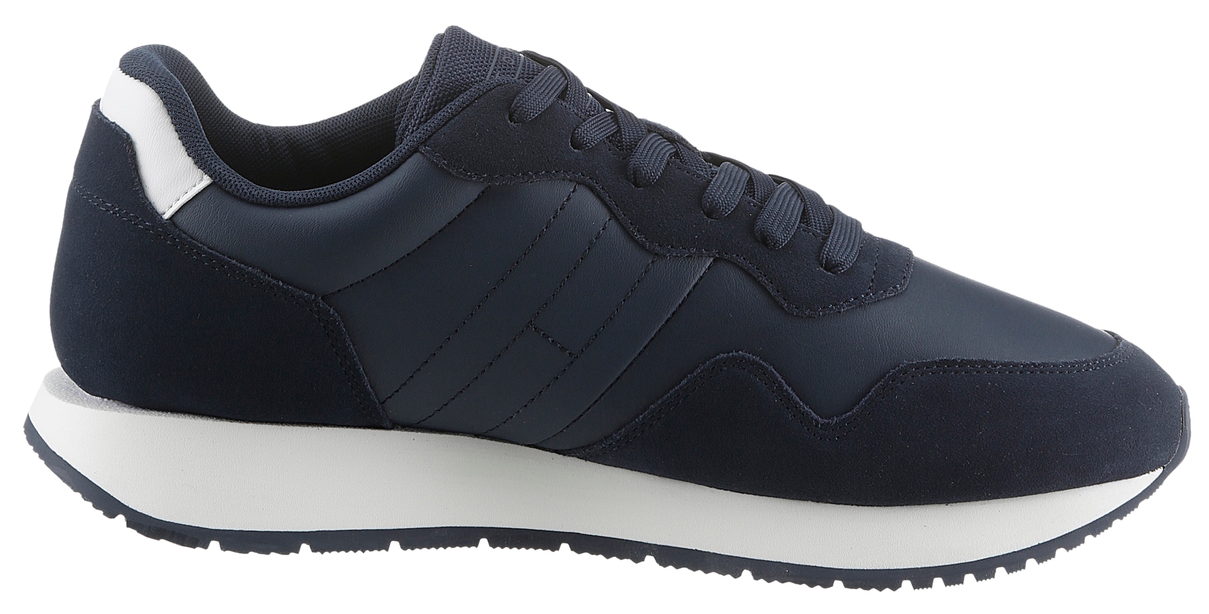 Tommy Jeans Sneaker »TJM MODERN RUNNER«, Freizeitschuh, Halbschuh, Schnürschuh mit seitlicher Logoflagge