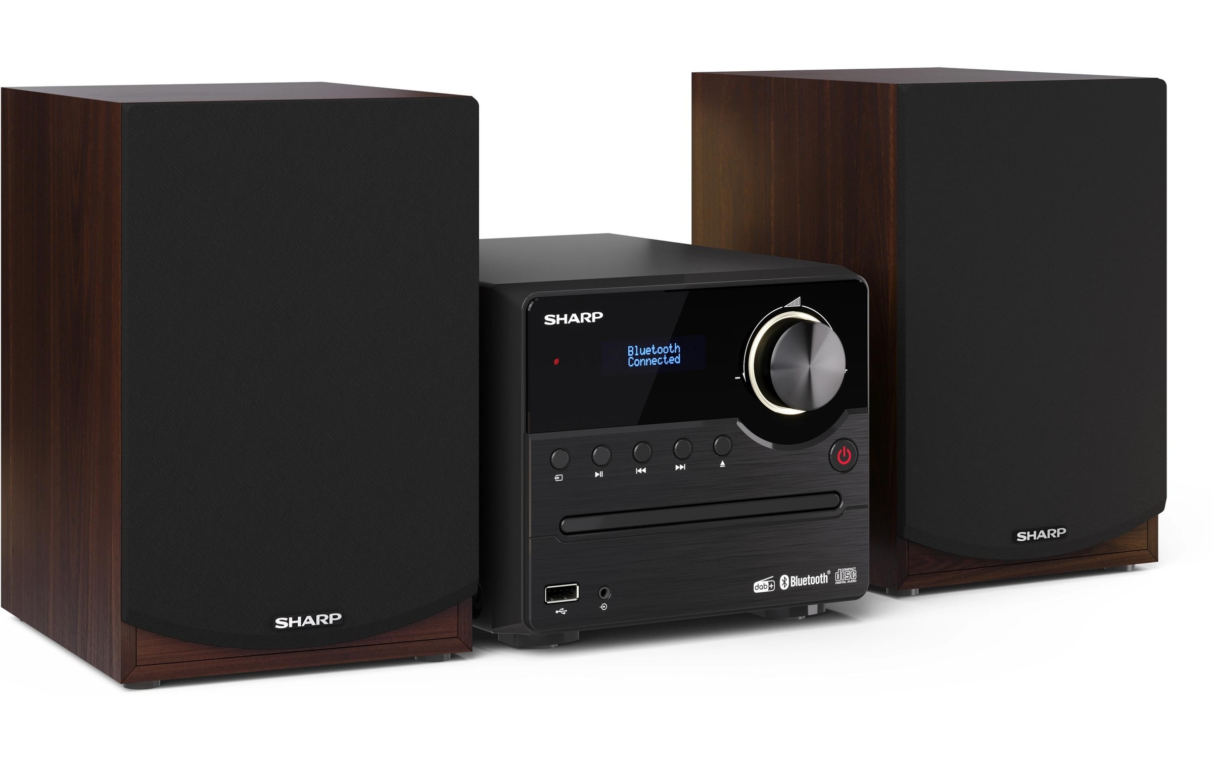 Sharp Microanlage »XLB517DBR DAB+/FM Micro System«, (Bluetooth Digitalradio (DAB+)-FM-Tuner)