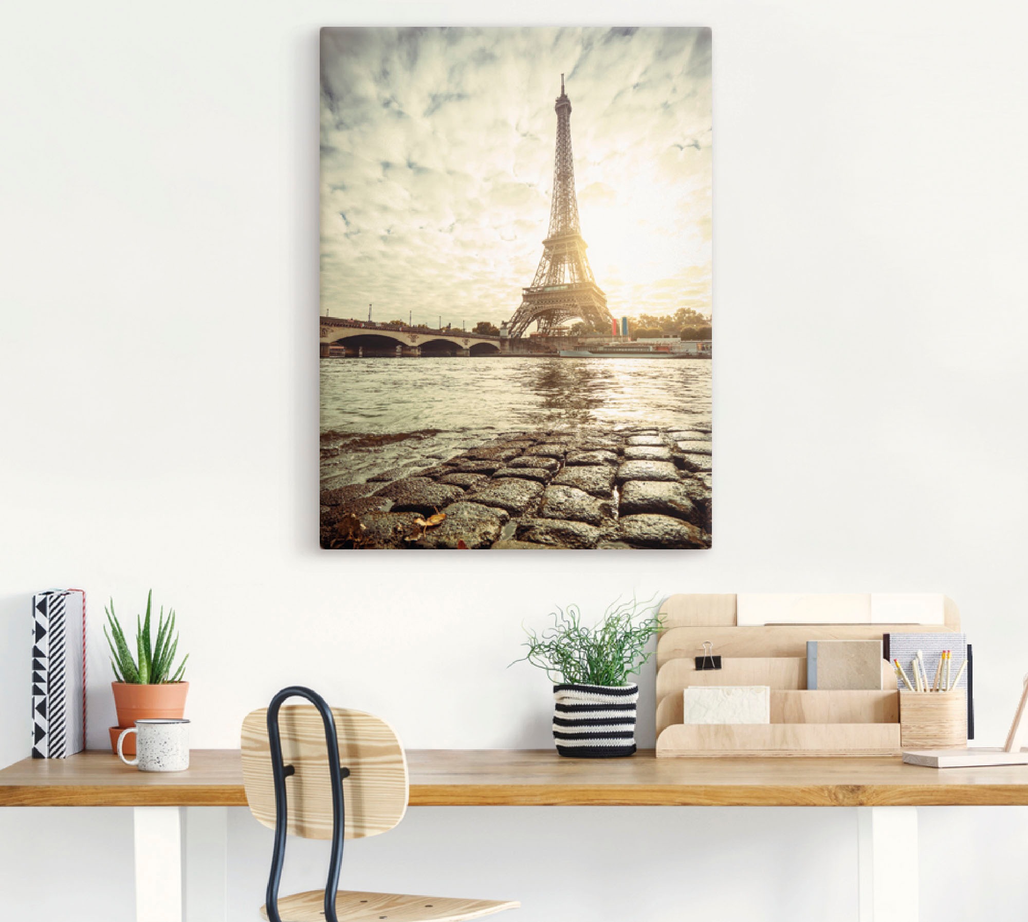 Artland Wandbild »Paris Eiffelturm IV«, Gebäude, (1 St.), als Alubild, Leinwandbild, Wandaufkleber oder Poster in versch. Grössen