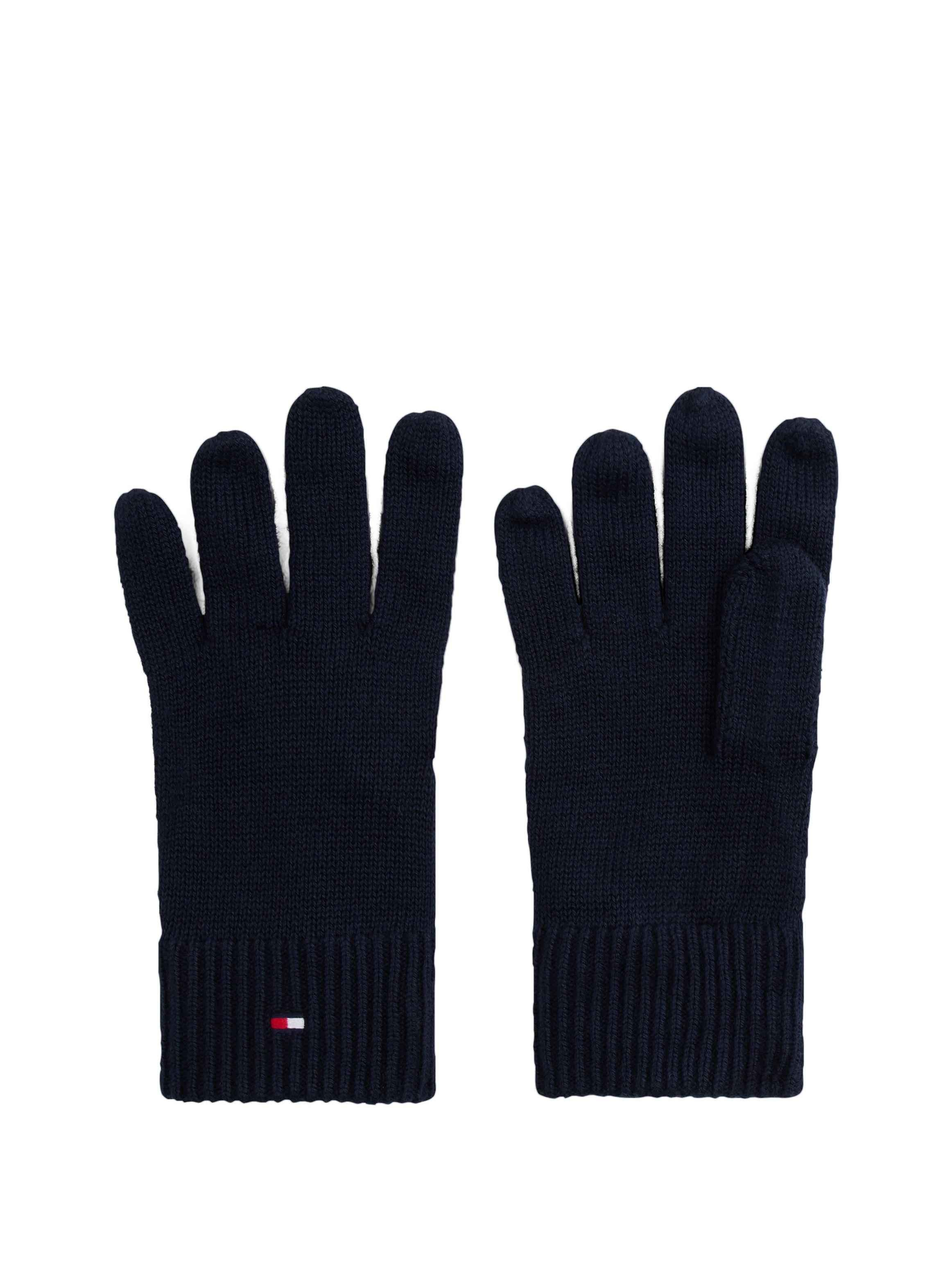 Tommy Hilfiger Strickhandschuhe »ESSENTIALS FLAG GLOVES«, mit Logostickerei
