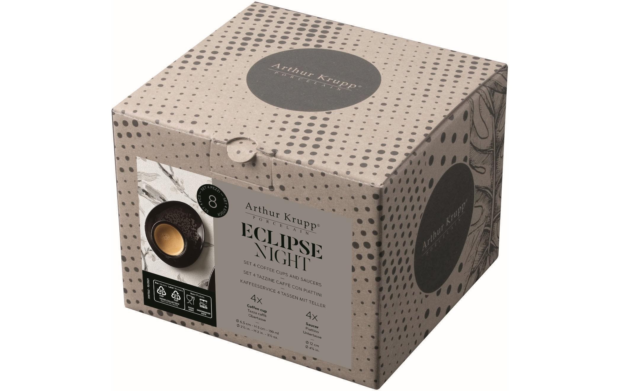 Espressotasse »Arthur Espresso Eclips«, (4 tlg.)