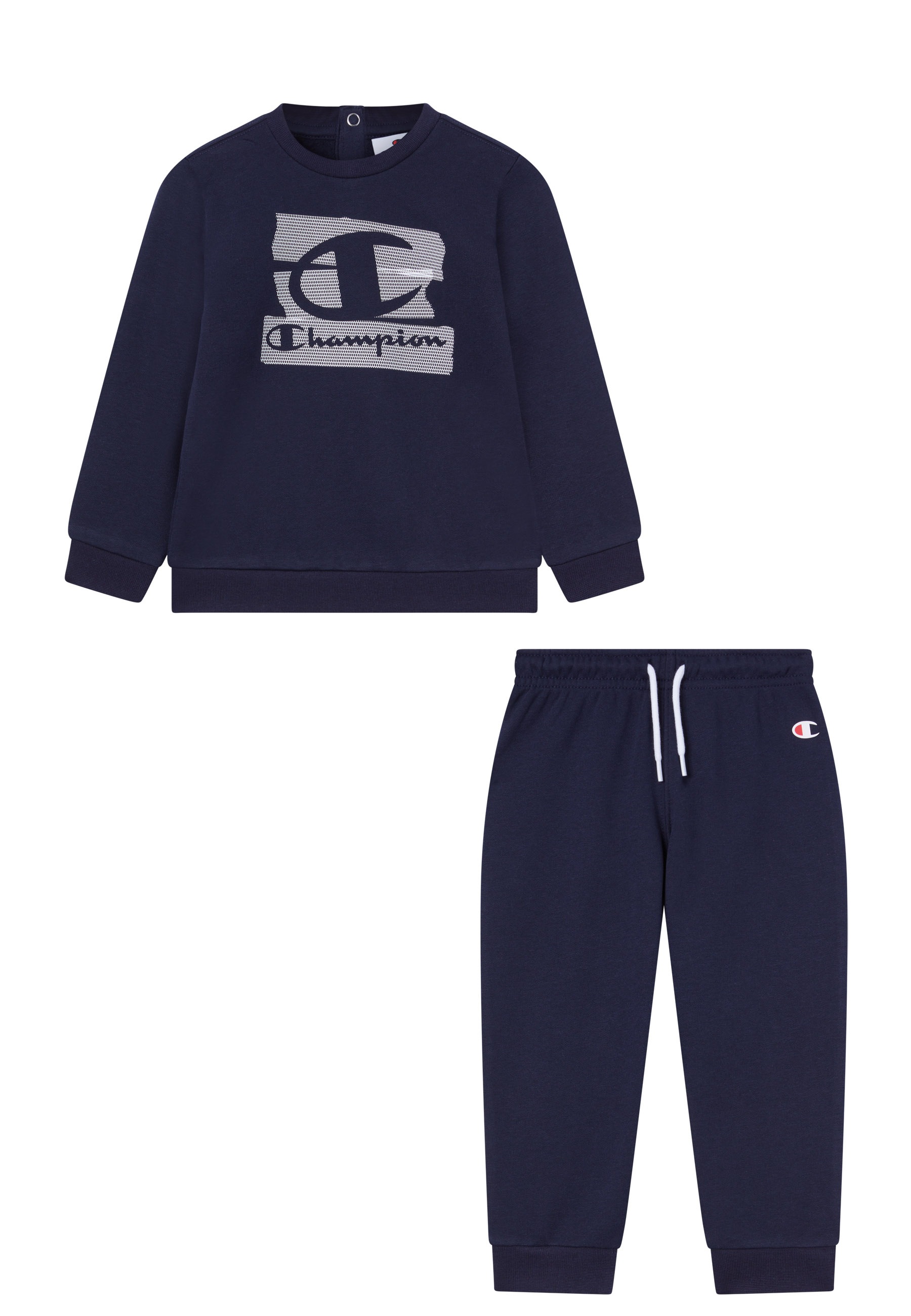Champion Jogginganzug »Crewneck Suit« 2 Stk. zweiteiliges Set, aus Baumwolle und Polyester, klassische Passform