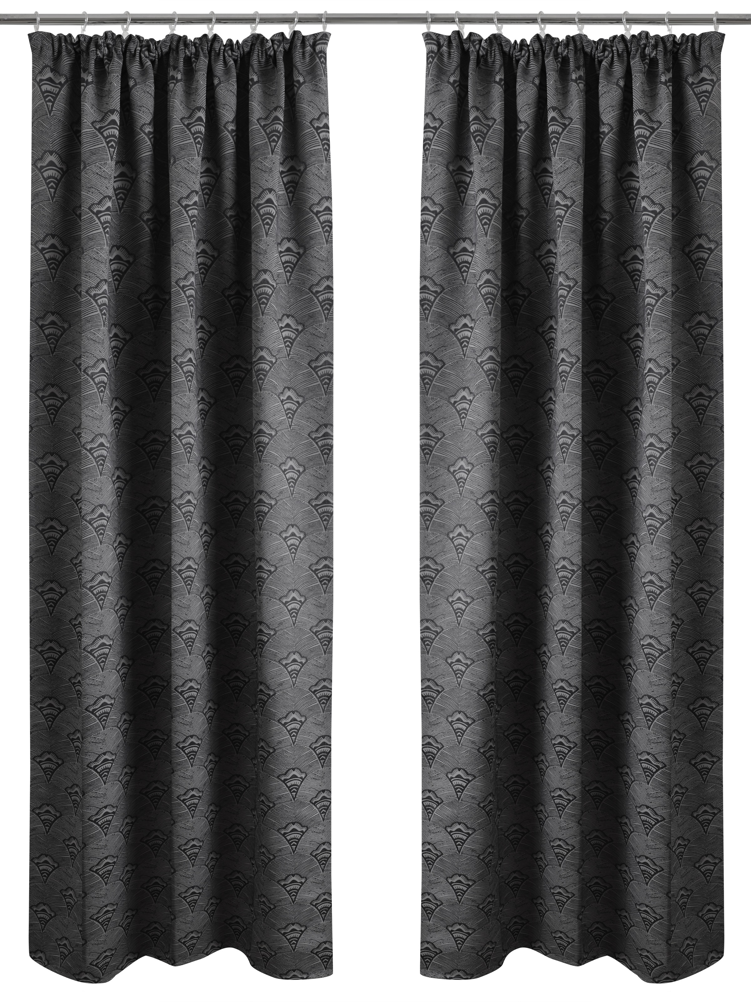 Bruno Banani Verdunkelungsvorhang »Alessio«, (1 St.), Elegantes Muster, Jacquard, verdunkelnder Vorhang, blickdicht,modern