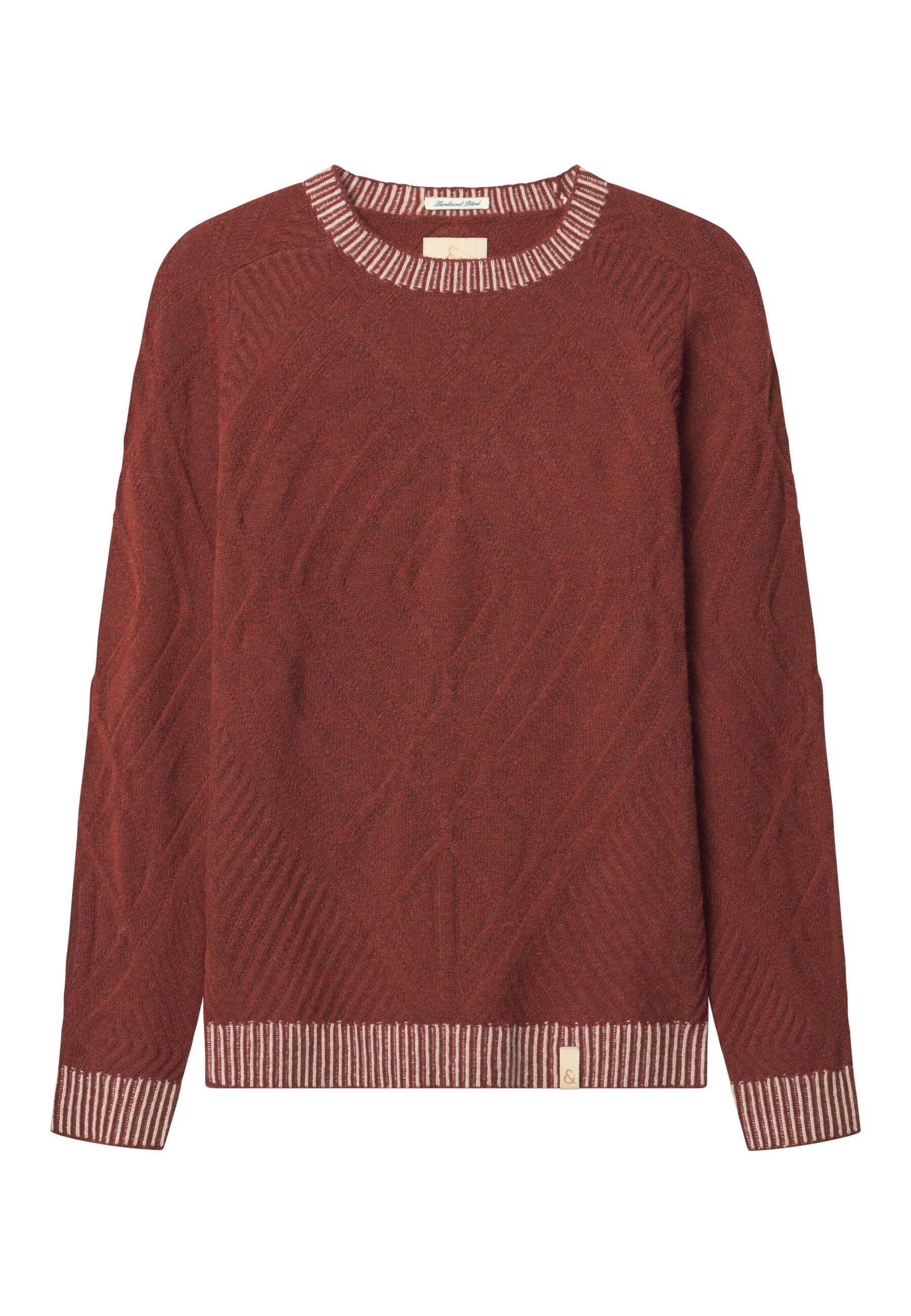 Strickpullover »colours & sons Pullover Roundneck Ethno Structure«