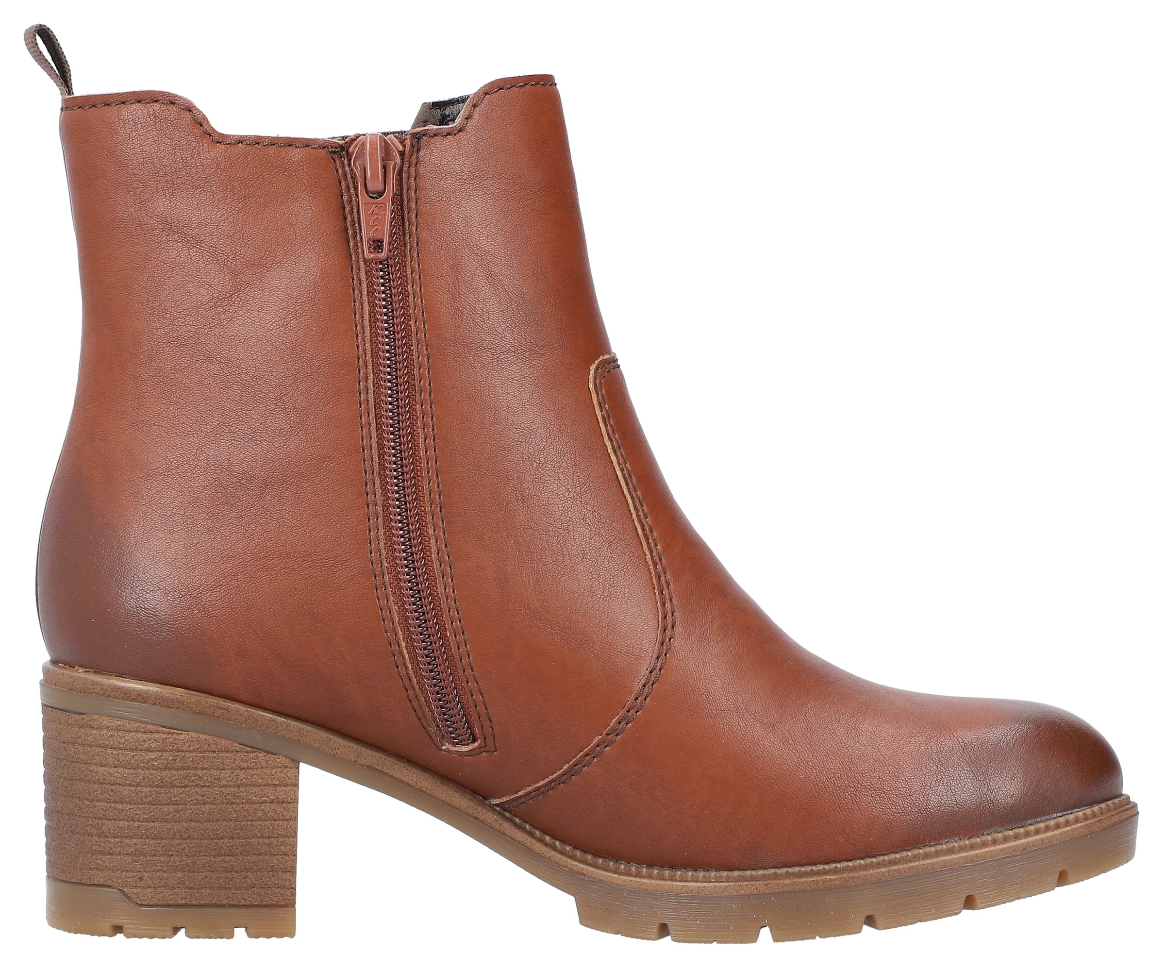 Rieker Winterstiefelette, Stiefelette, Boots, Blockabsatz, mit Innenreissverschluss