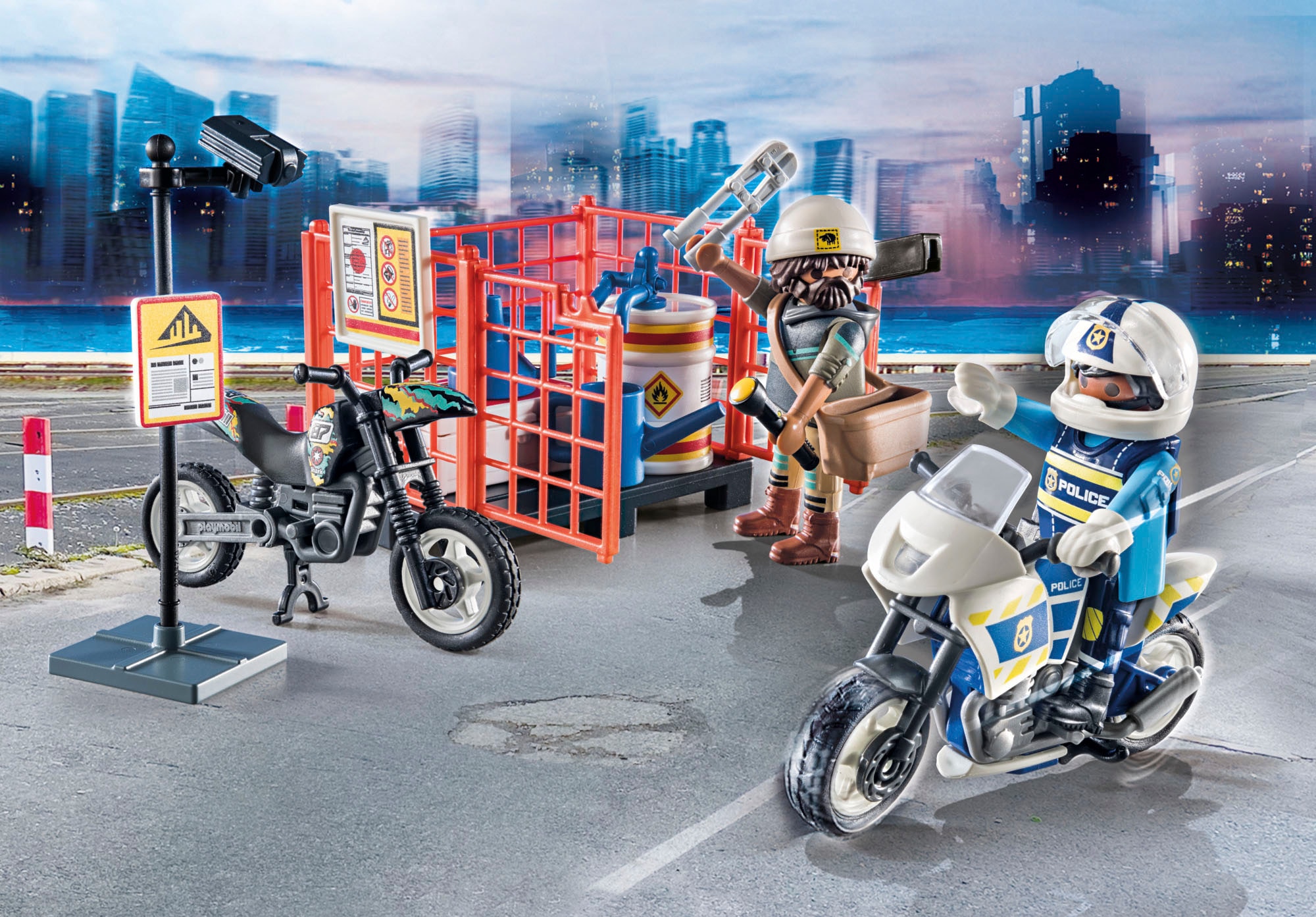 Playmobil® Konstruktions-Spielset »Starter Pack, Polizei (71381), My Action Heroes«, (46 St.)