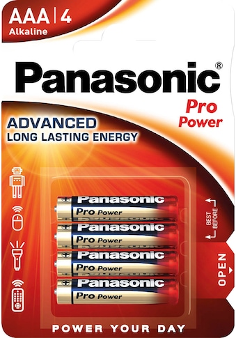 Panasonic Batterie »4er Pack Pro Power - AAA«, LR03, 1,5 V, (4 St.) kaufen