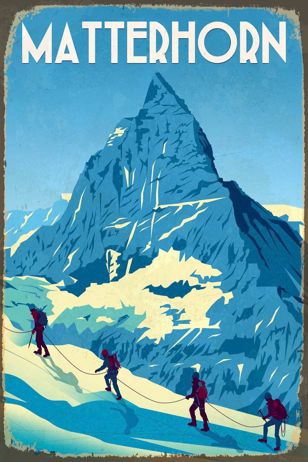 queence Metallbild »Matterhorn II«, Berge & Alpenbilder, (1 St.), Stahlschilder