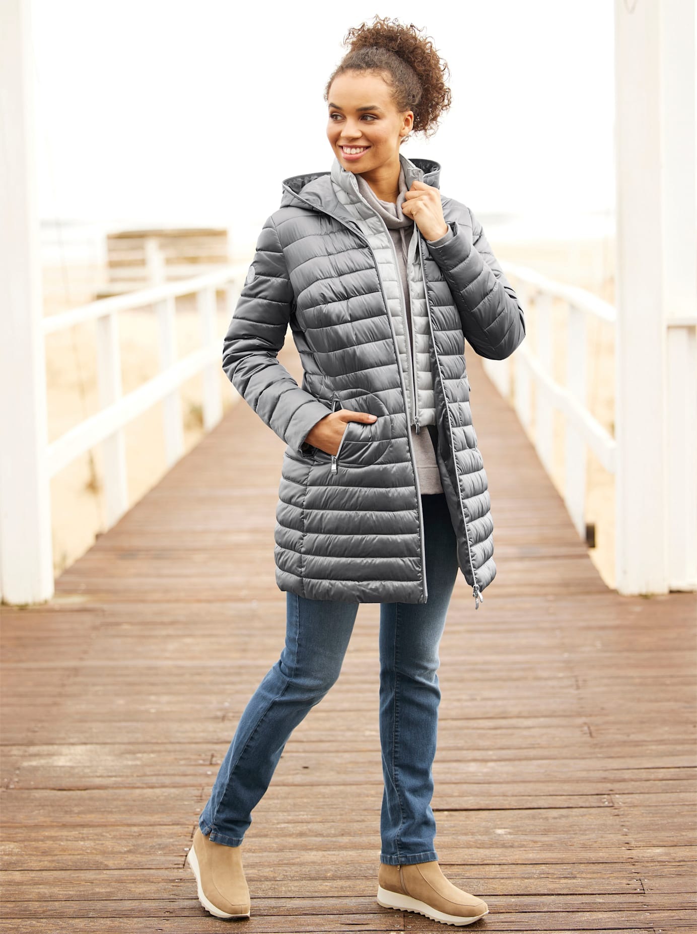 heine Steppjacke mit Kapuze