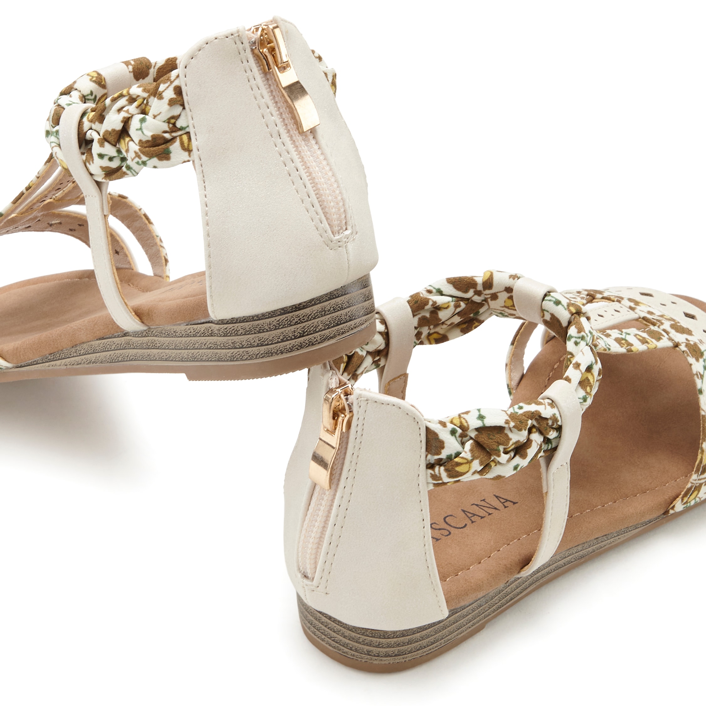 LASCANA Sandale »Sommerschuh«, Sandalette, Sommerschuh mit Riemchen im Festival-Look VEGAN