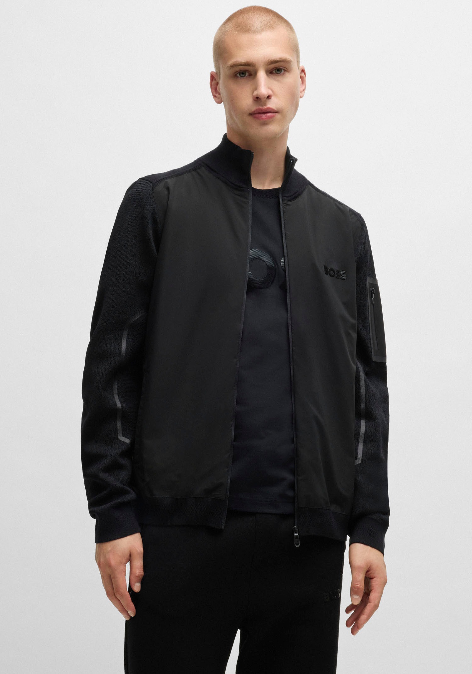 BOSS GREEN Bomberjacke »Zhino« mit Markenlabel