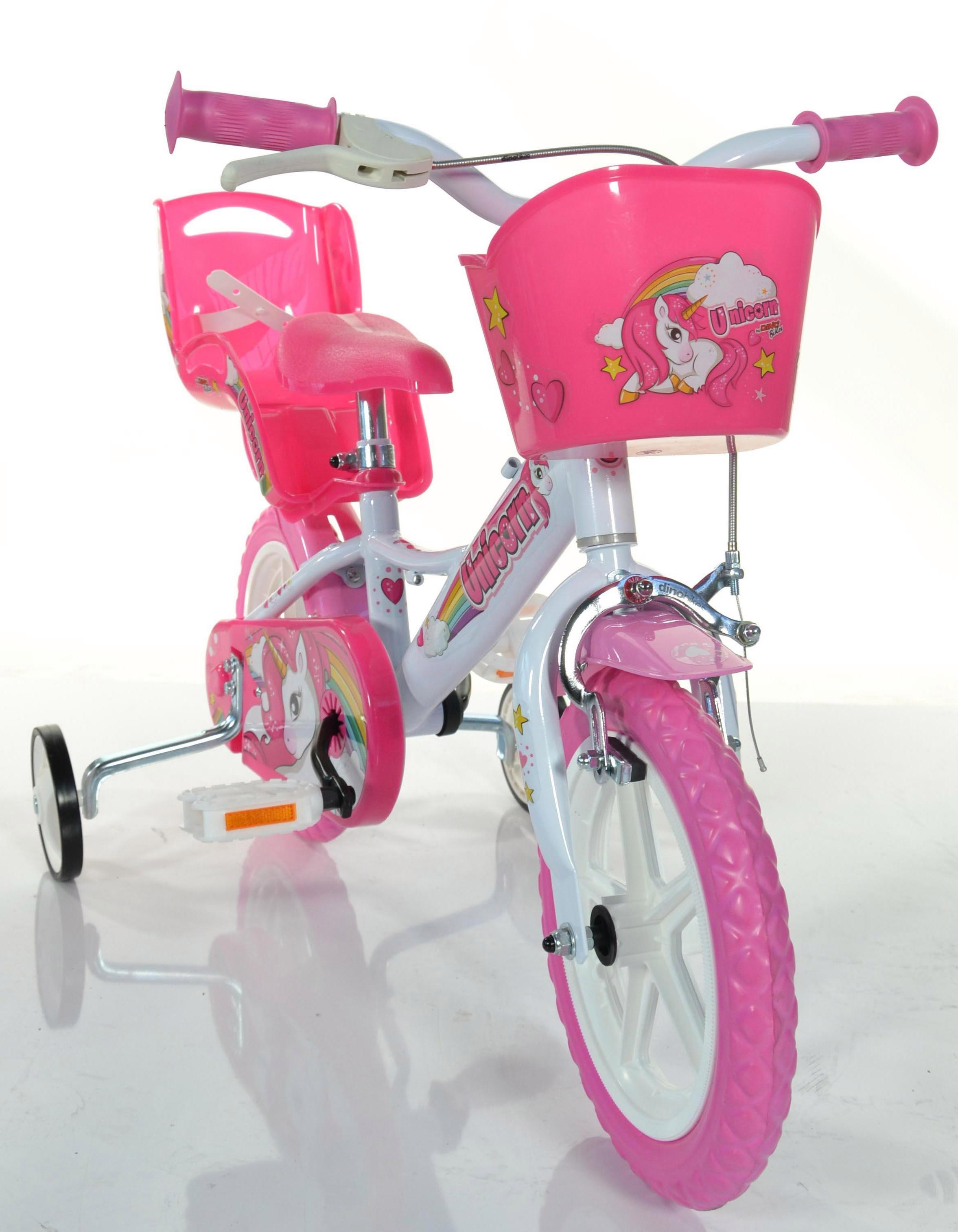 Unicorn 12 Inch Wheel Childrens Bicycle, White