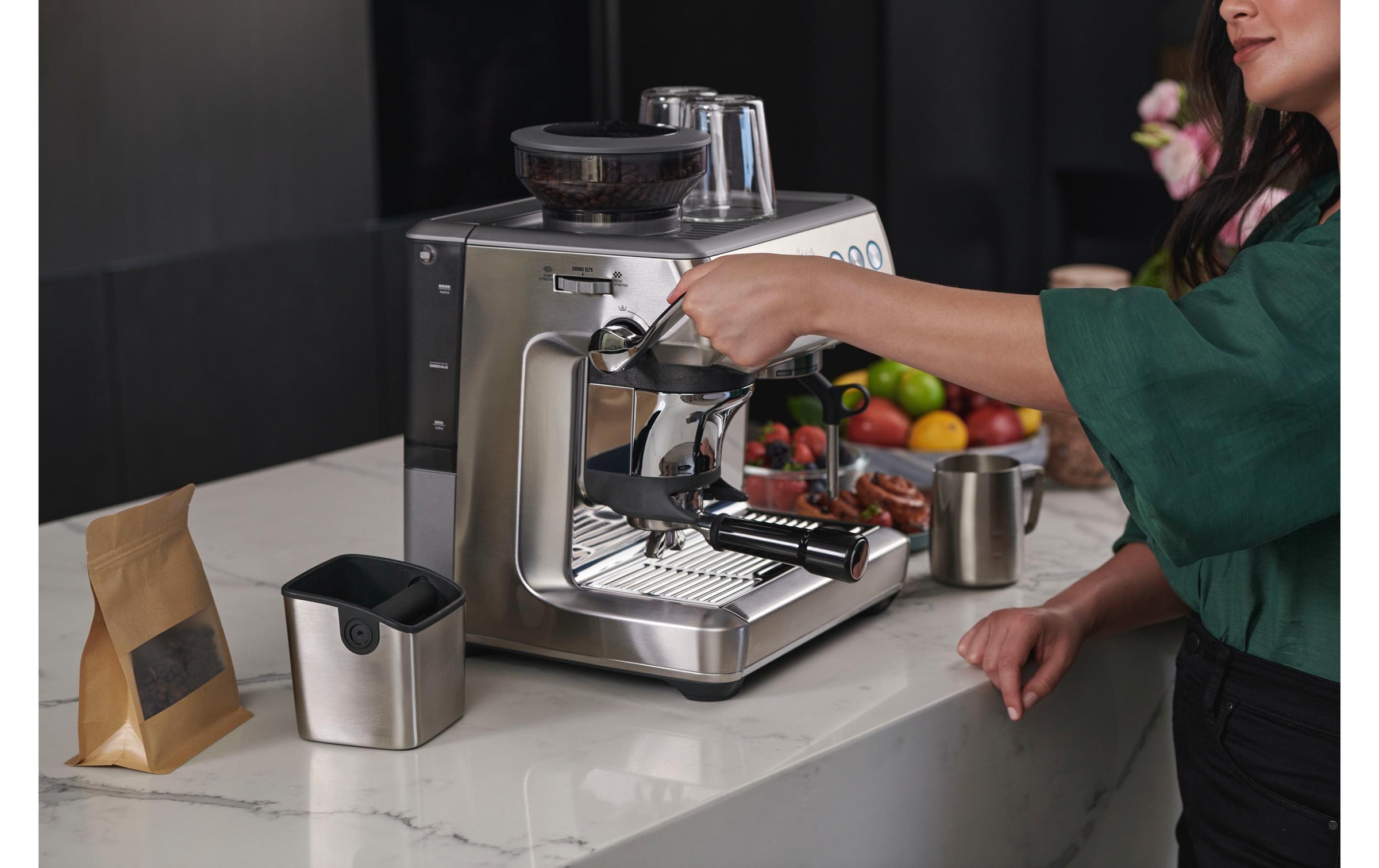 Sage Siebträgermaschine »Barista Impress Stain.steel«