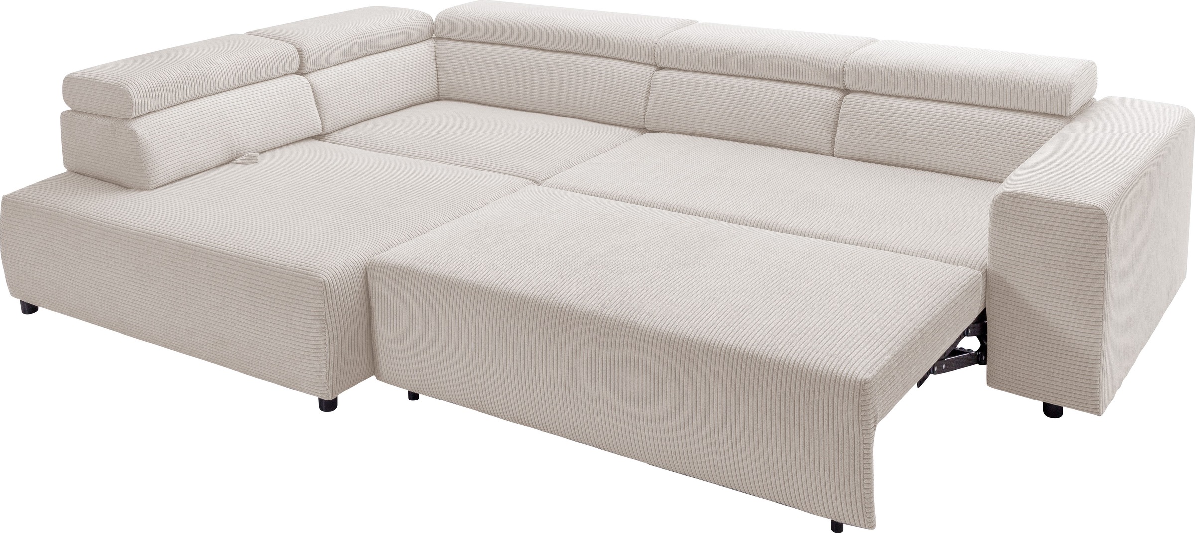 exxpo - sofa fashion Ecksofa »VITTORIO«, inkl. Kopfteil- und Sitztiefenverstellung, wahlweise mit Bettfunktion