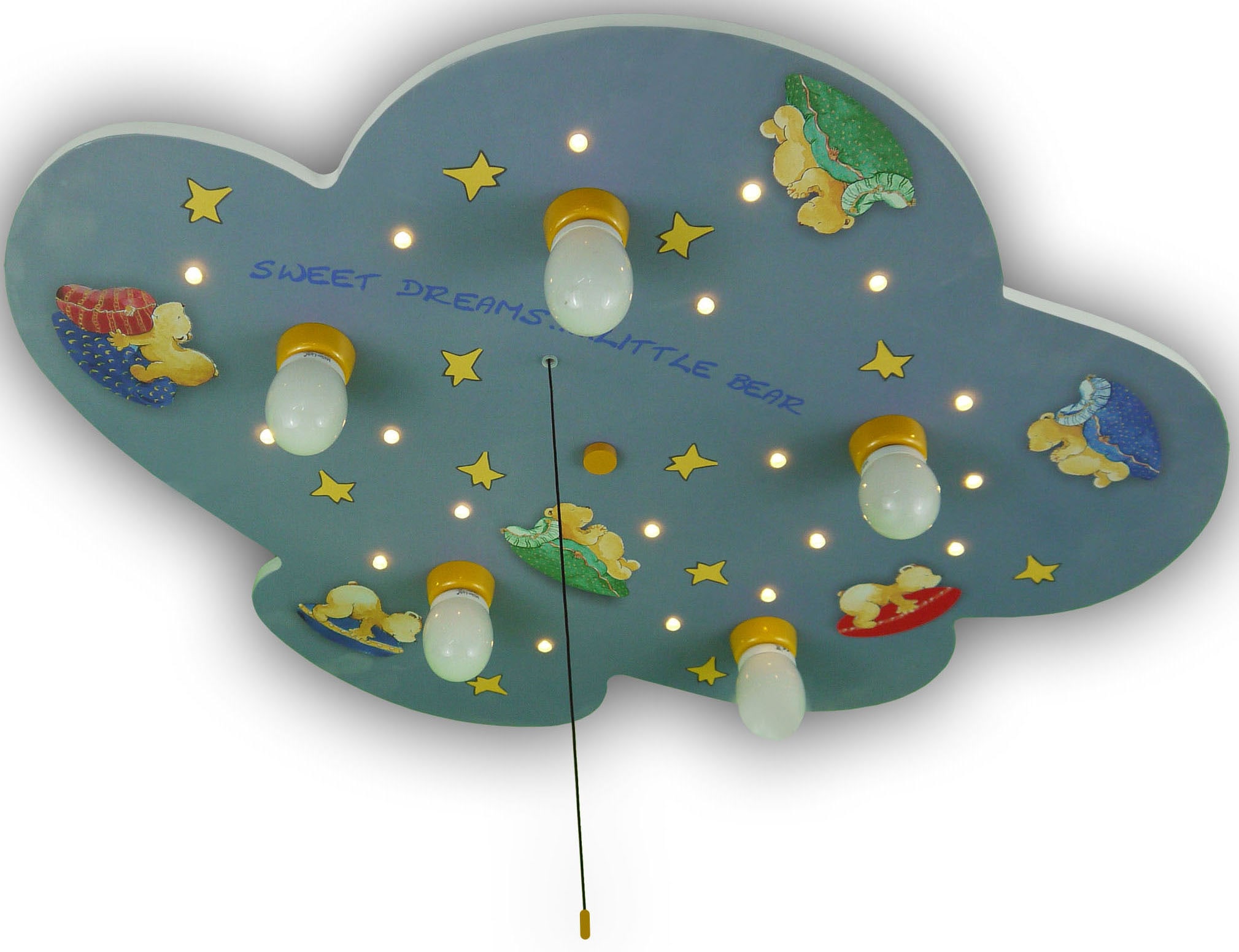 niermann Deckenleuchte »Wolke Bärchen«, 5 flammig, Leuchtmittel E14 ohne Leuchtmittel, Deckenleuchte Wolke Bärchen