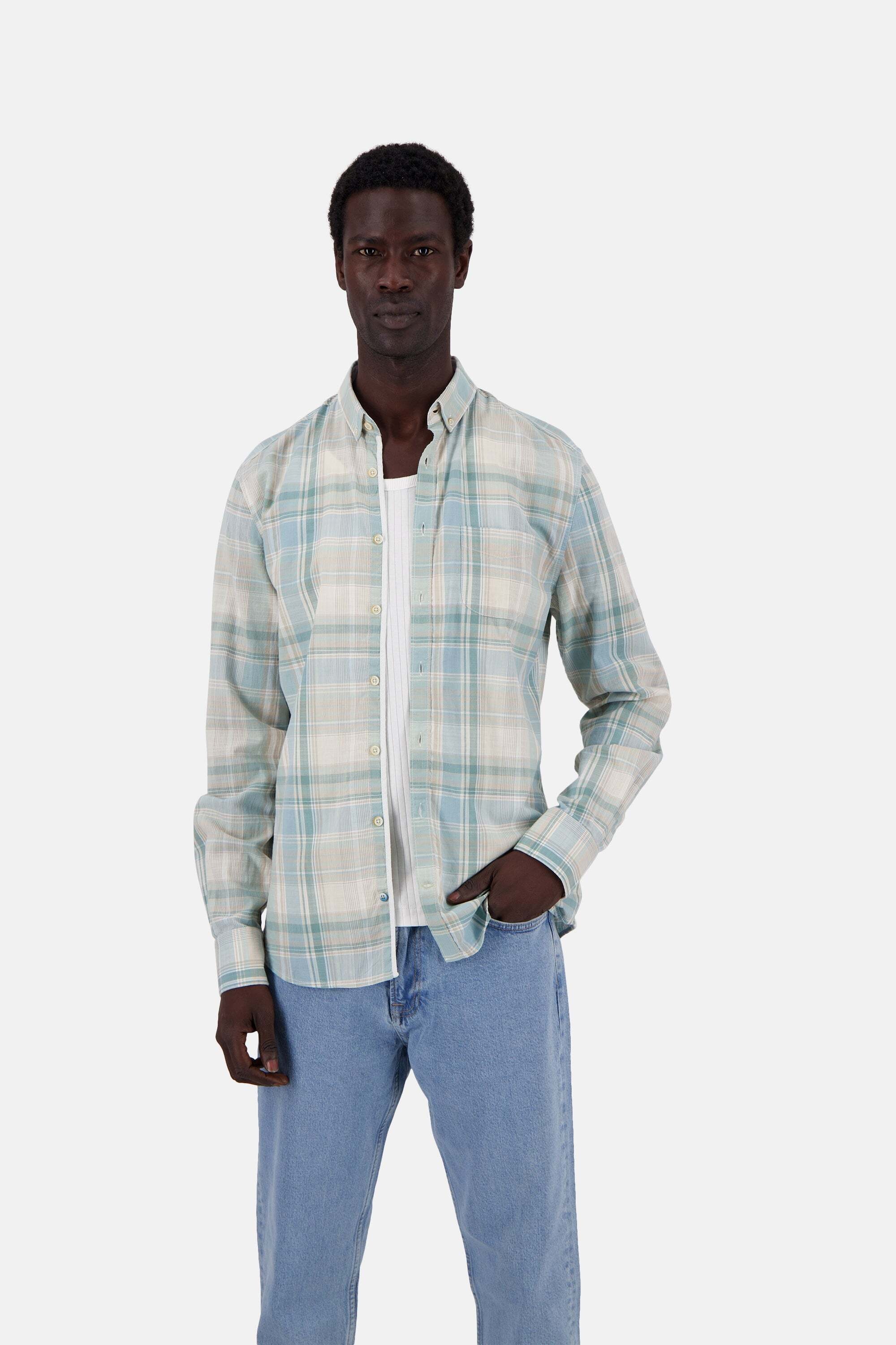 colours & sons Langarmhemd »colours & sons Langarmhemd Shirt-Checked«