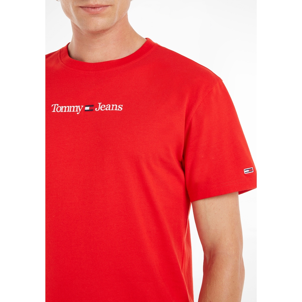 Tommy Jeans T-Shirt »TJM CLASSIC LINEAR LOGO TEE«, mit Logostickerei