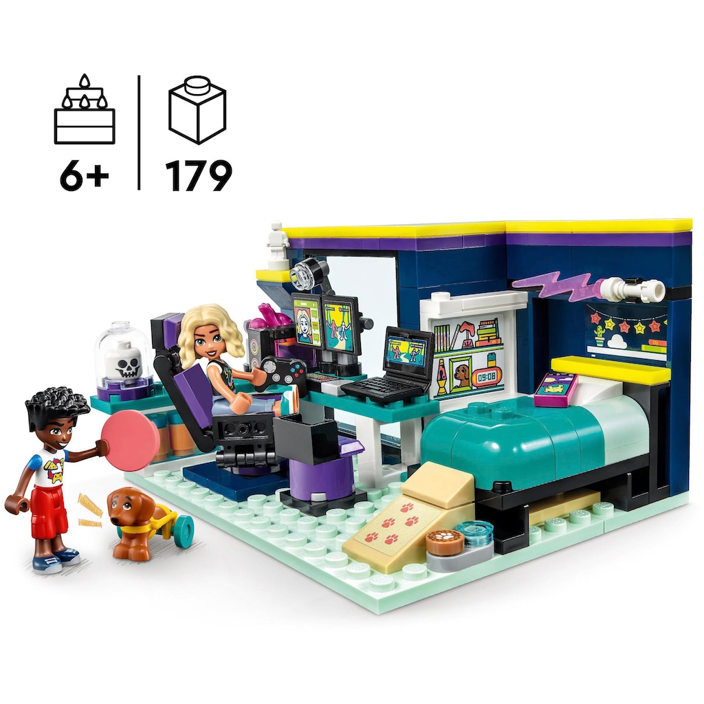 LEGO® Konstruktionsspielsteine »Novas Zimmer (41755), LEGO® Friends«, (179 St.)
