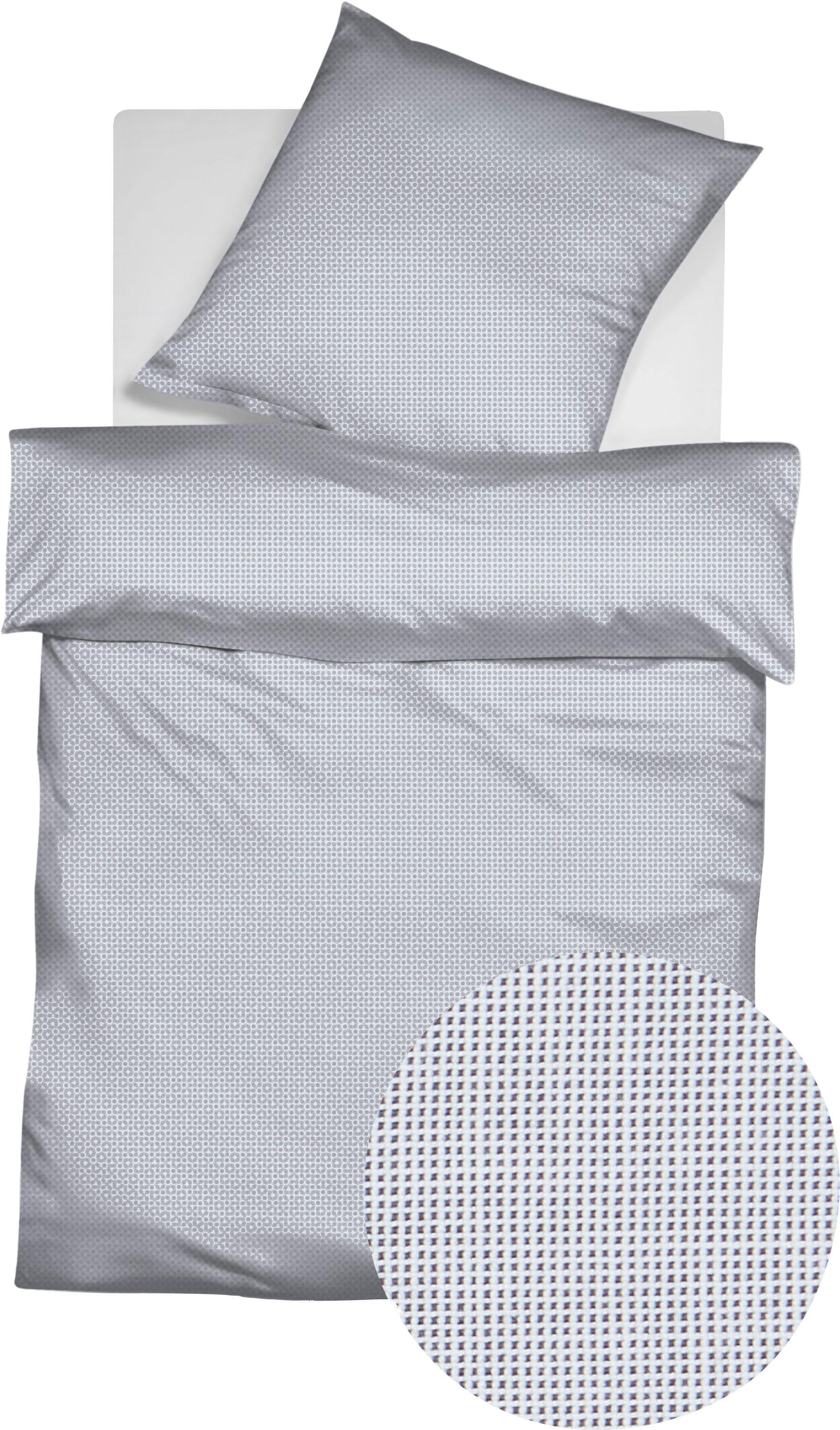 fleuresse Bettwäsche »Porto«, 100% Baumwolle, in Gr. 135x200, 155x220, 200x200cm, Reissverschluss
